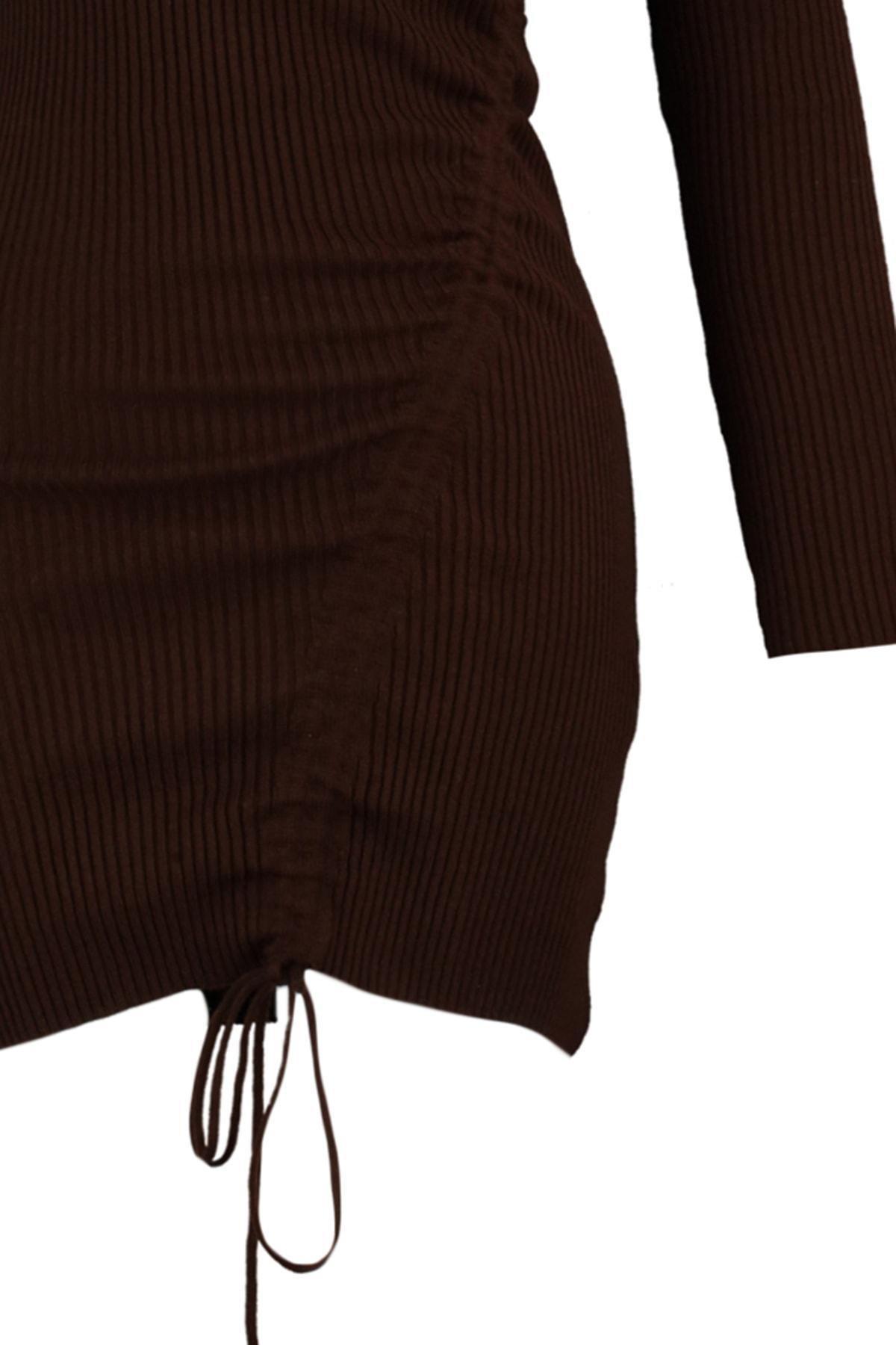 Trendyol - Brown Bodycon Mini Dress