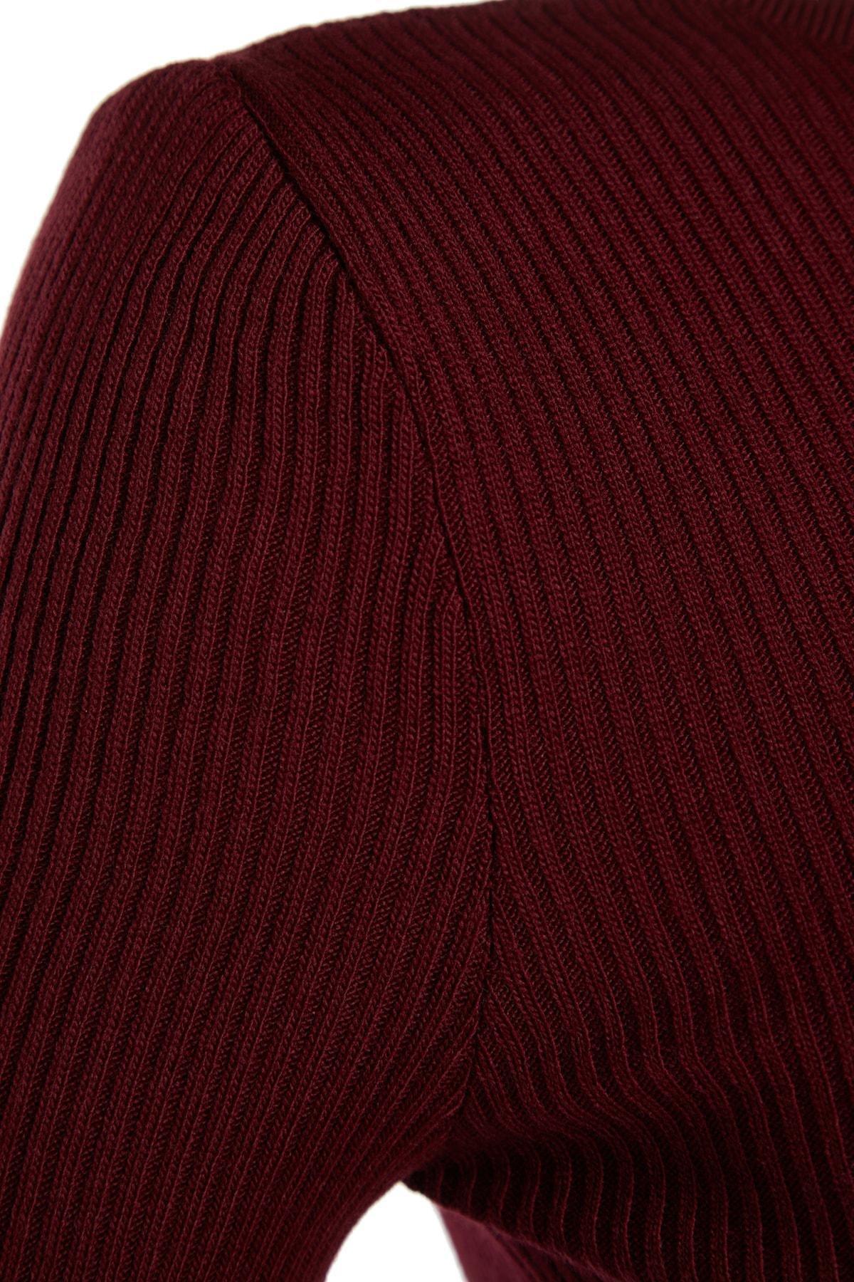 Burgundy Bodycon Dress, C101_7013, large image number 5