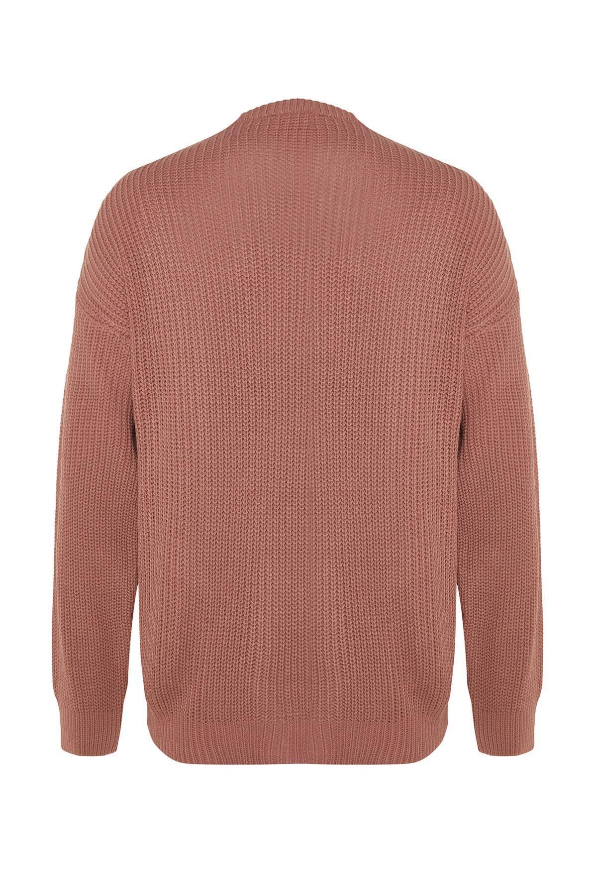 Pink Oversize Sweater, Dried rose, large image number 0