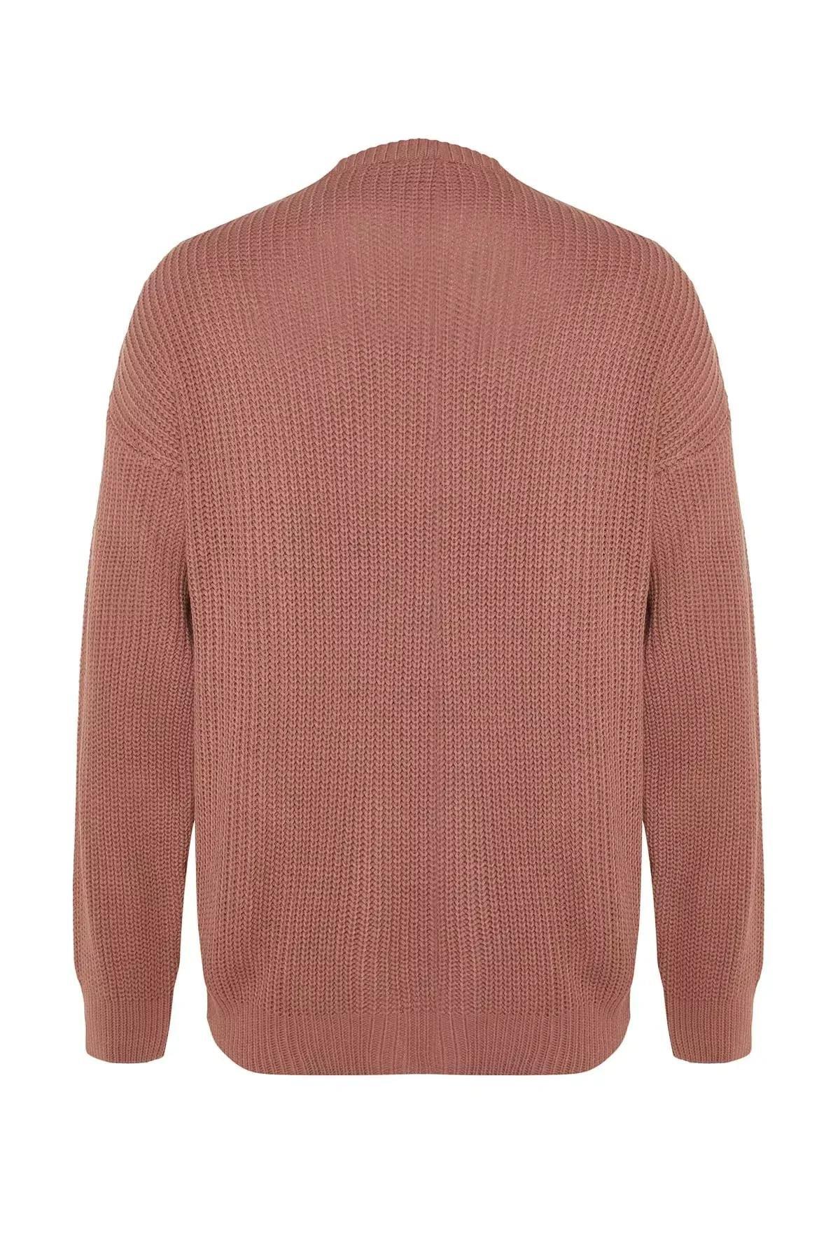 Pink Oversize Sweater, Dried rose, large image number 7