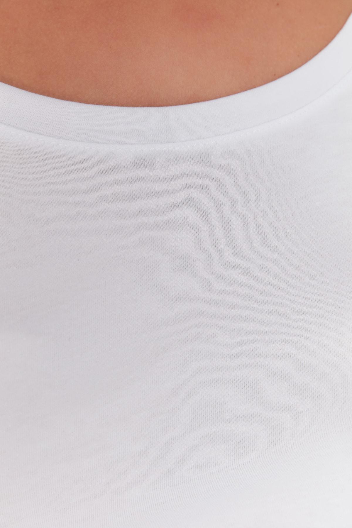 Trendyol - White Regular Plus Size T-Shirt