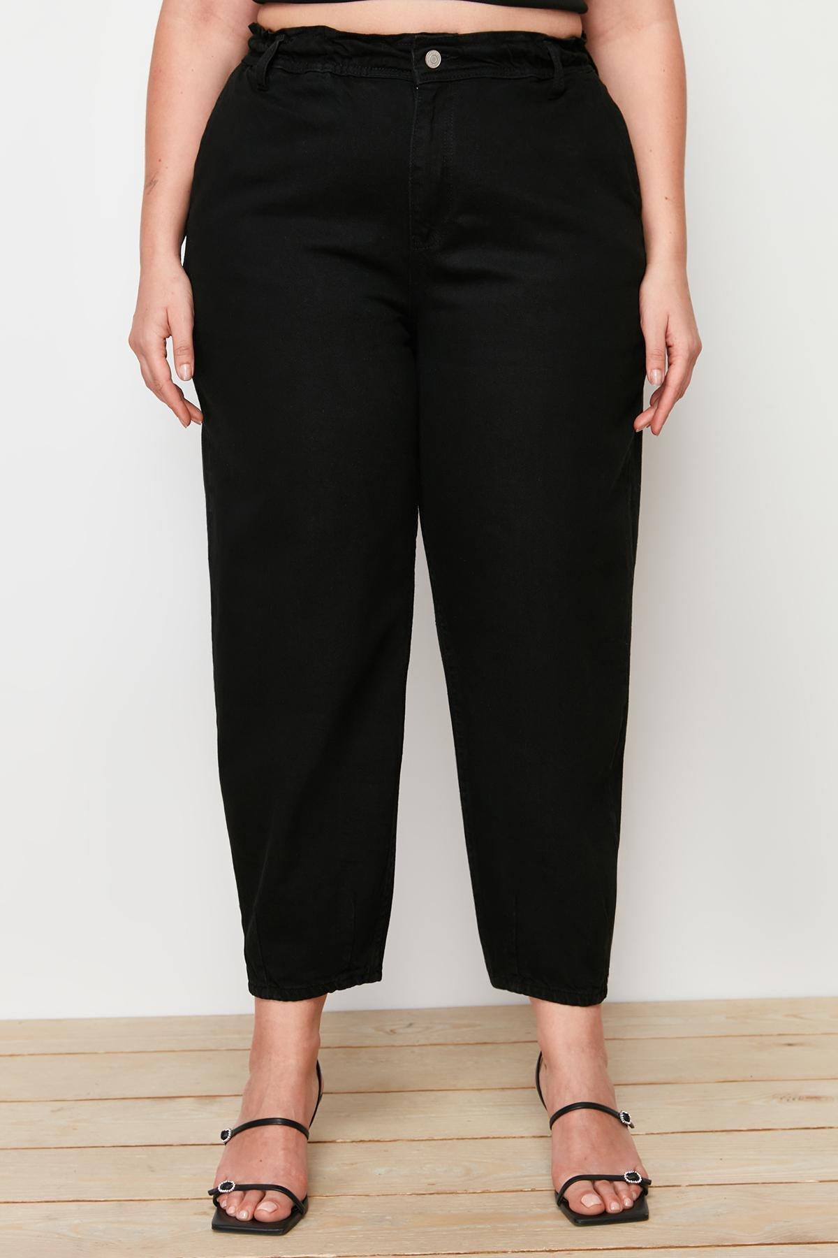 Black Mom Plus Size Jeans, , large image number 4