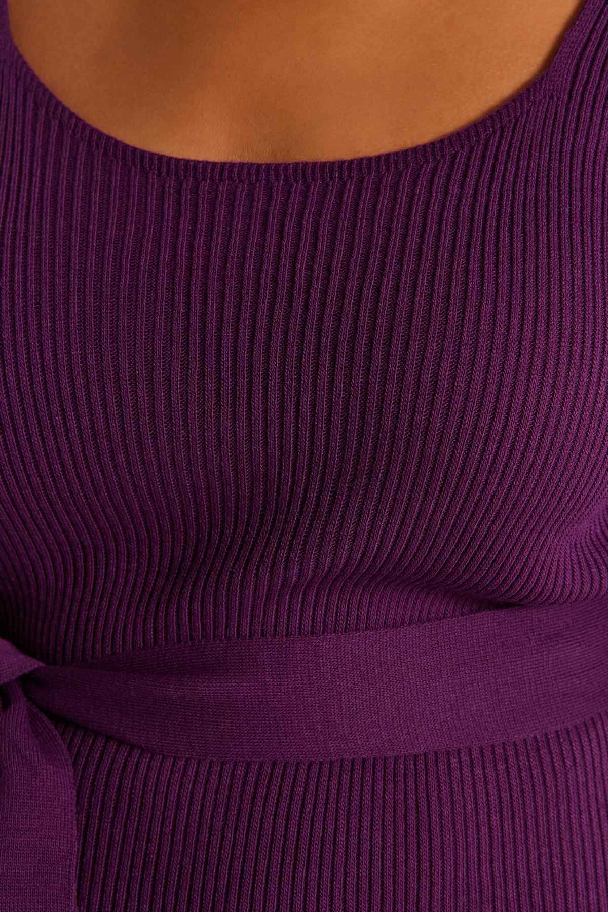 Purple Bodycon Plus Size Dress, , large image number 3