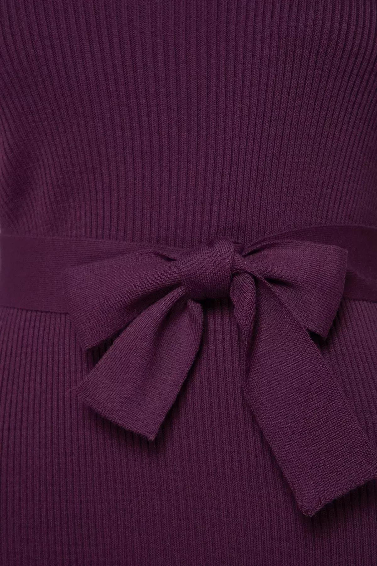 Purple Bodycon Plus Size Dress, , large image number 5