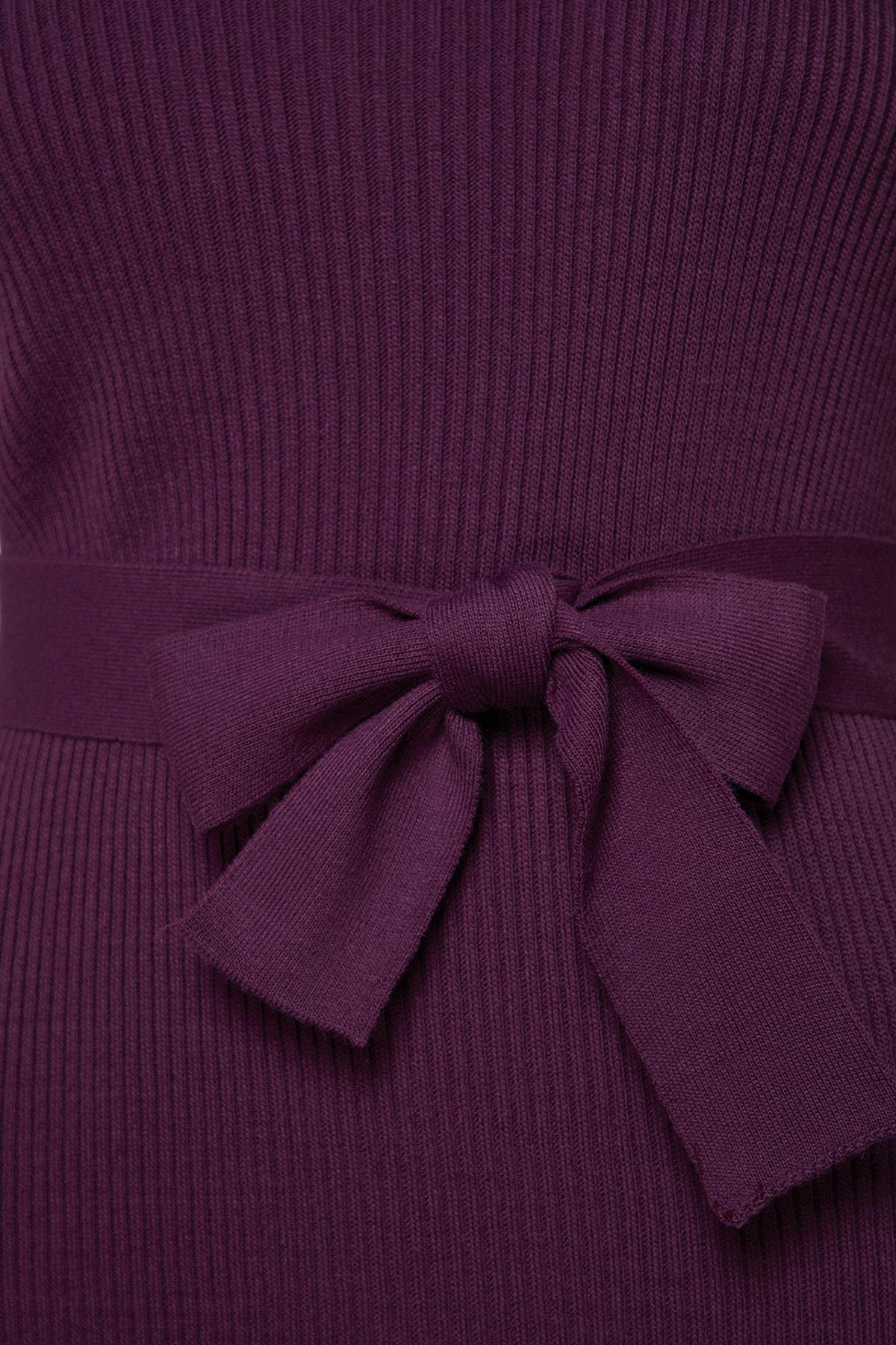 Purple Bodycon Plus Size Dress, , large image number 5