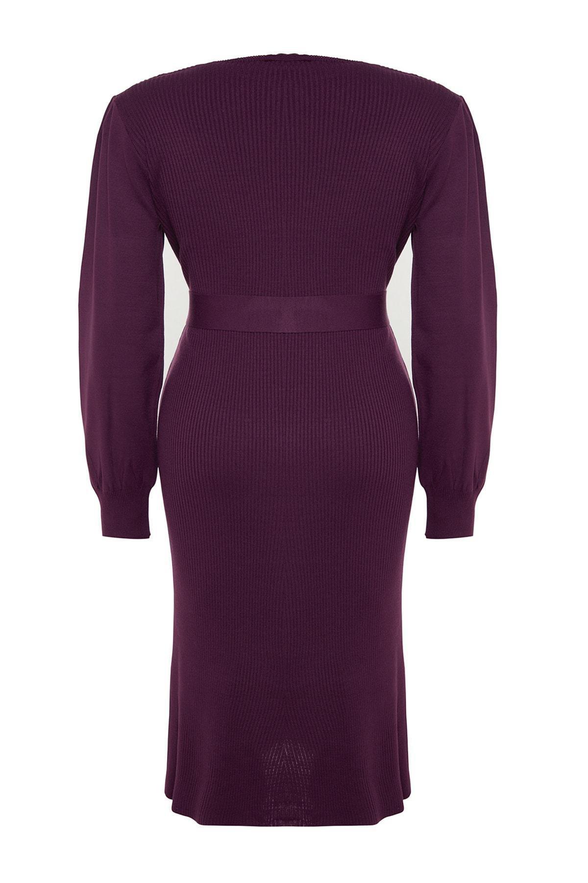 Purple Bodycon Plus Size Dress, , large image number 6