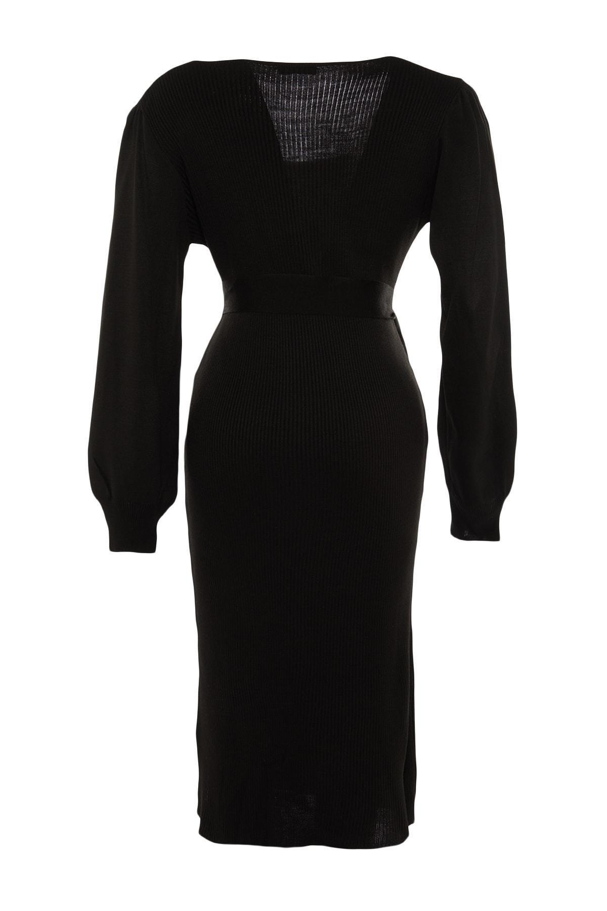 Trendyol - Black Bodycon Plus Size Dress