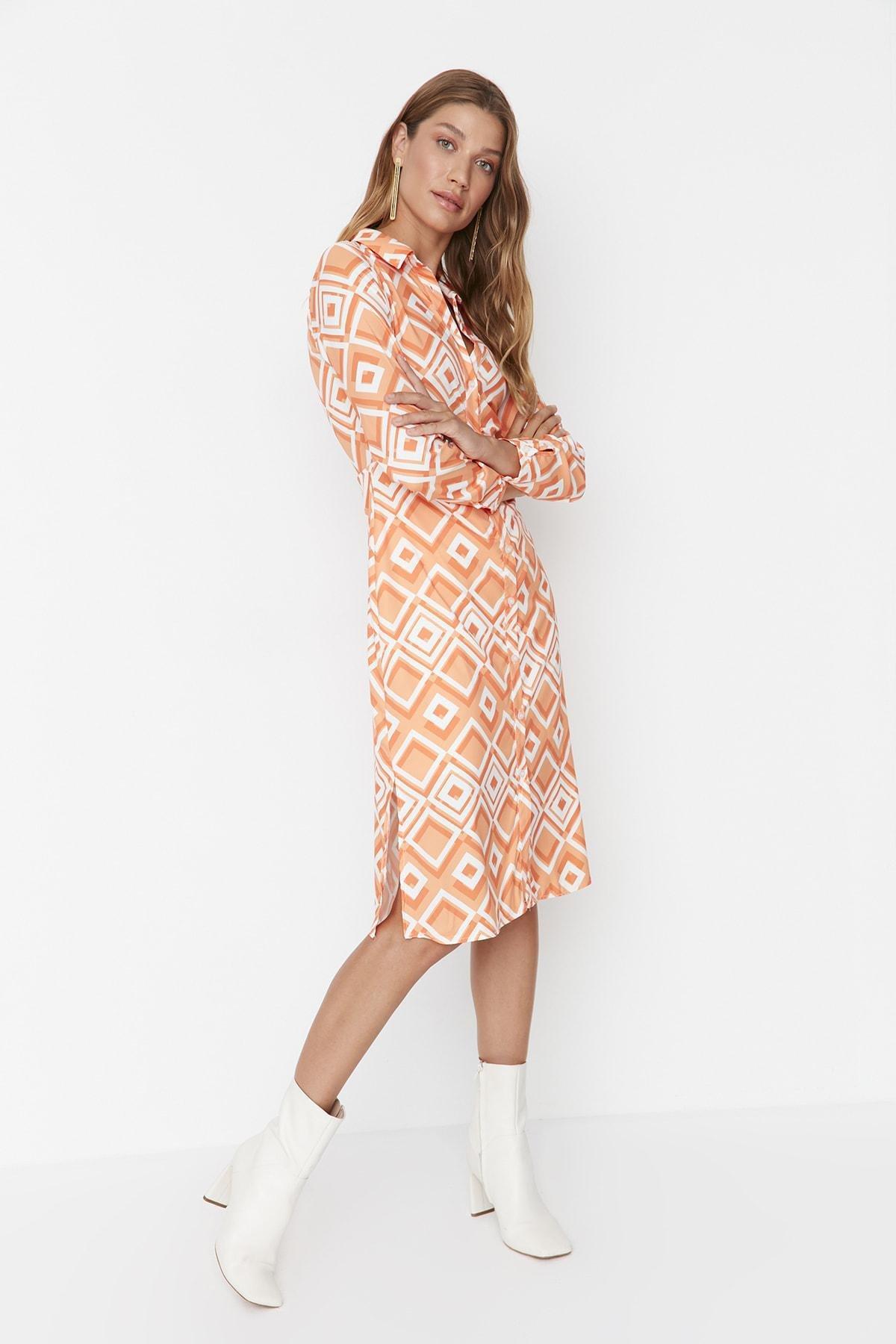 Multicolour A-Line Midi Dress, , large image number 0