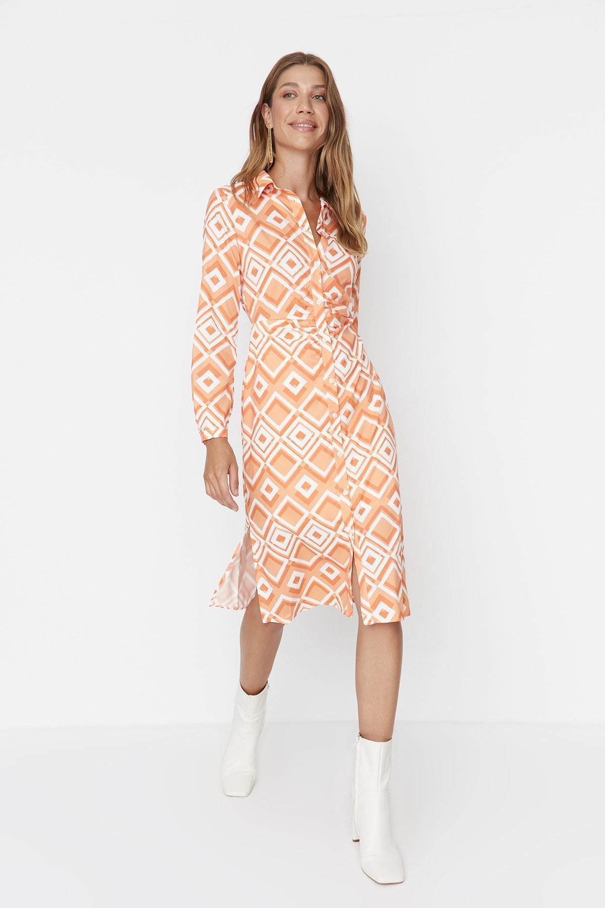 Multicolour A-Line Midi Dress, , large image number 1