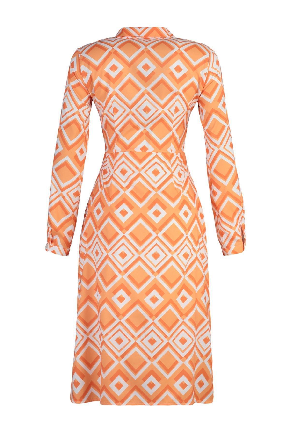 Multicolour A-Line Midi Dress, , large image number 7