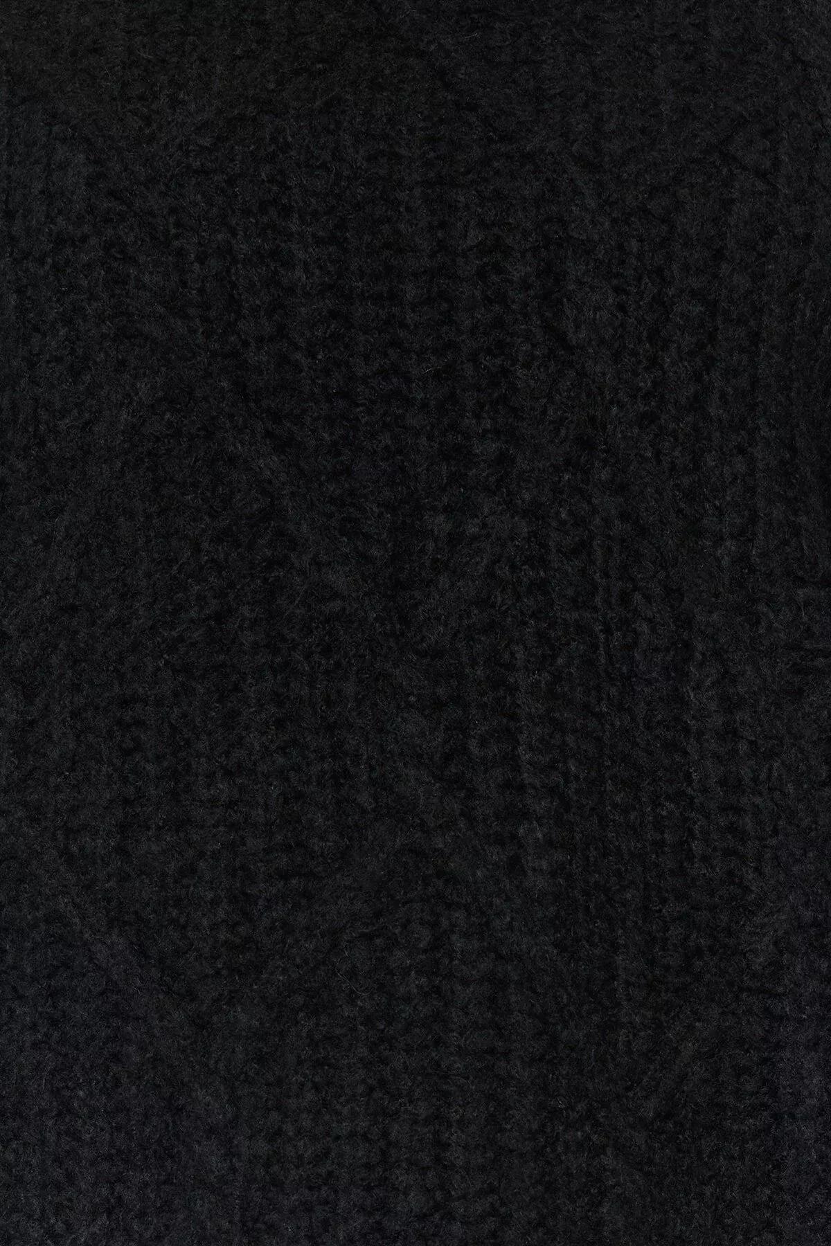 Black Oversize Sweater, Black, large image number 4