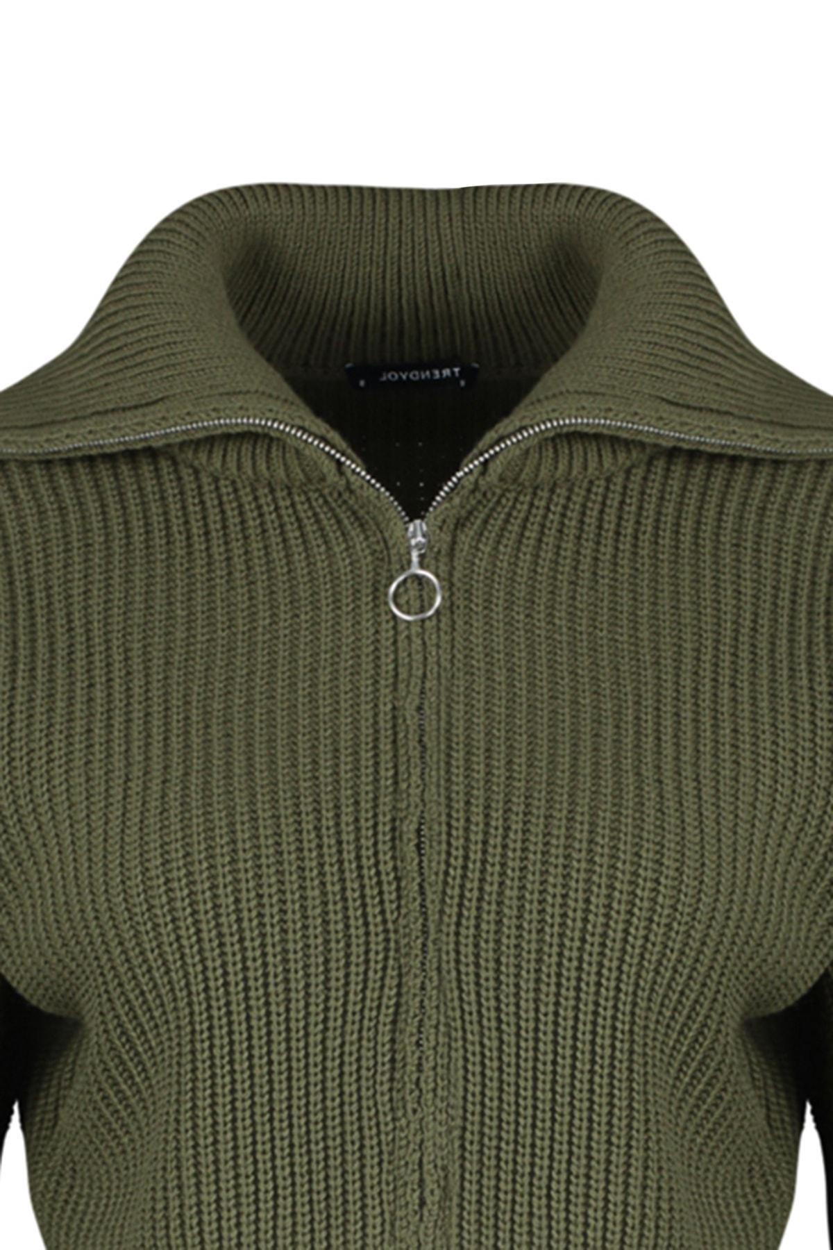 Cardigan - Khaki - Regular fit, Single, , large image number 6