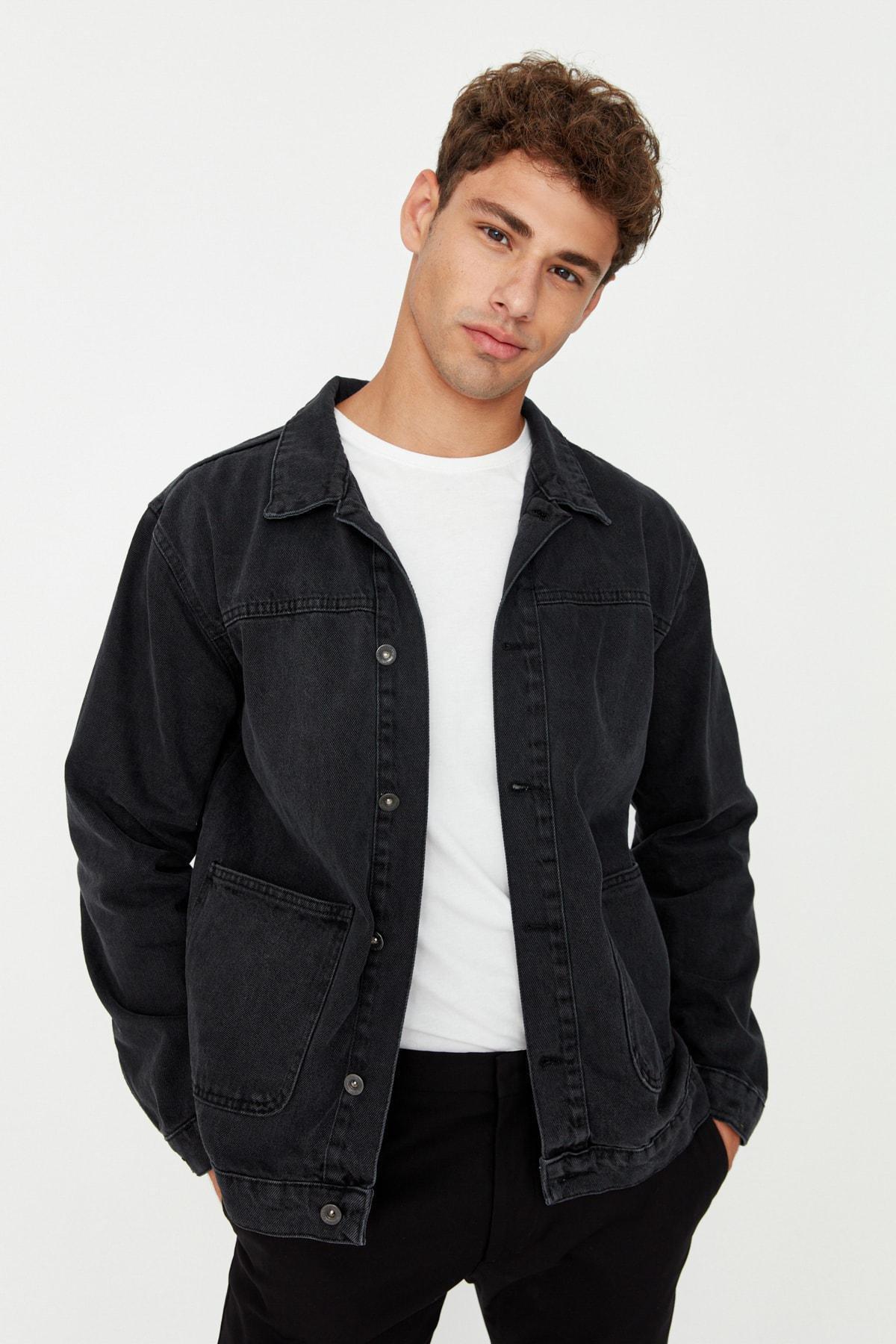 Black Regular Jacket, , large image number 0