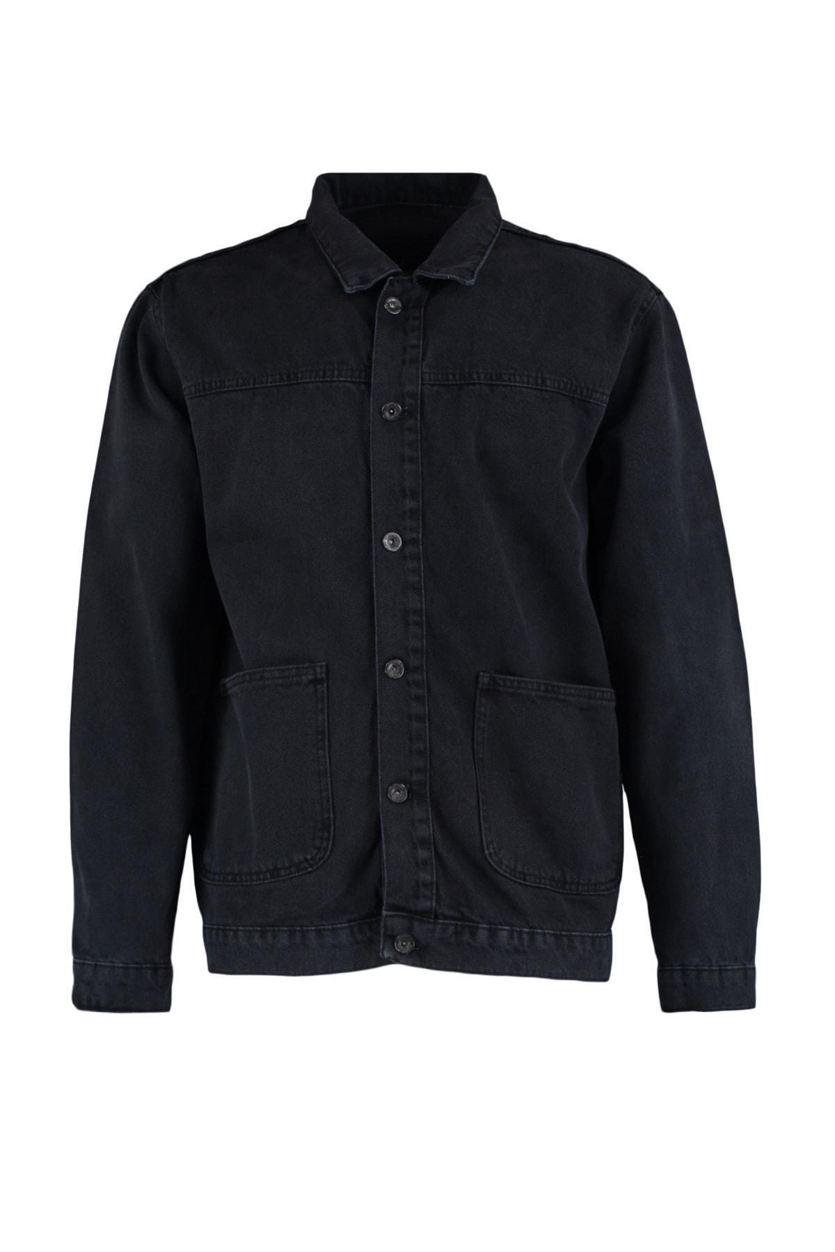 Black Regular Jacket, , large image number 5