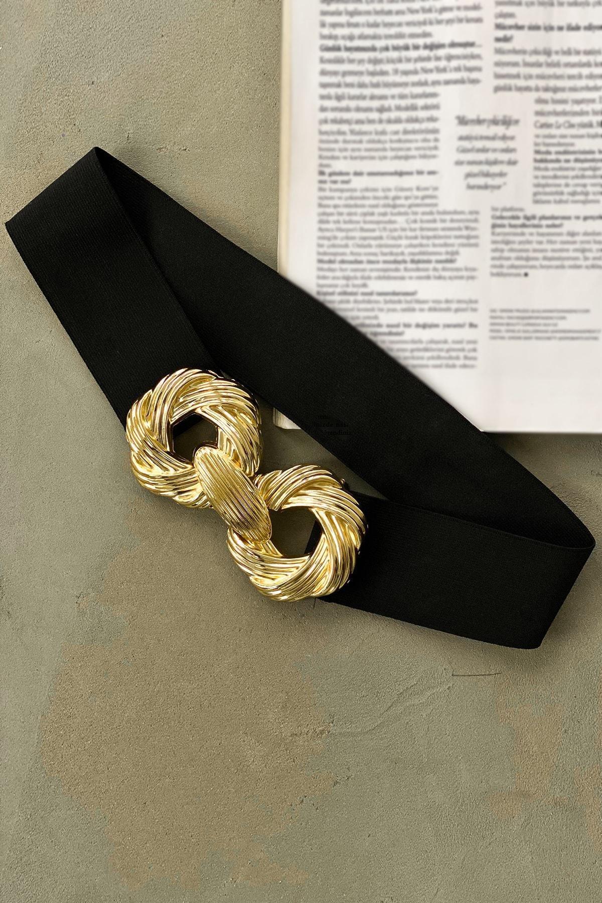 Black Polyester Casual Belt, , large image number 1