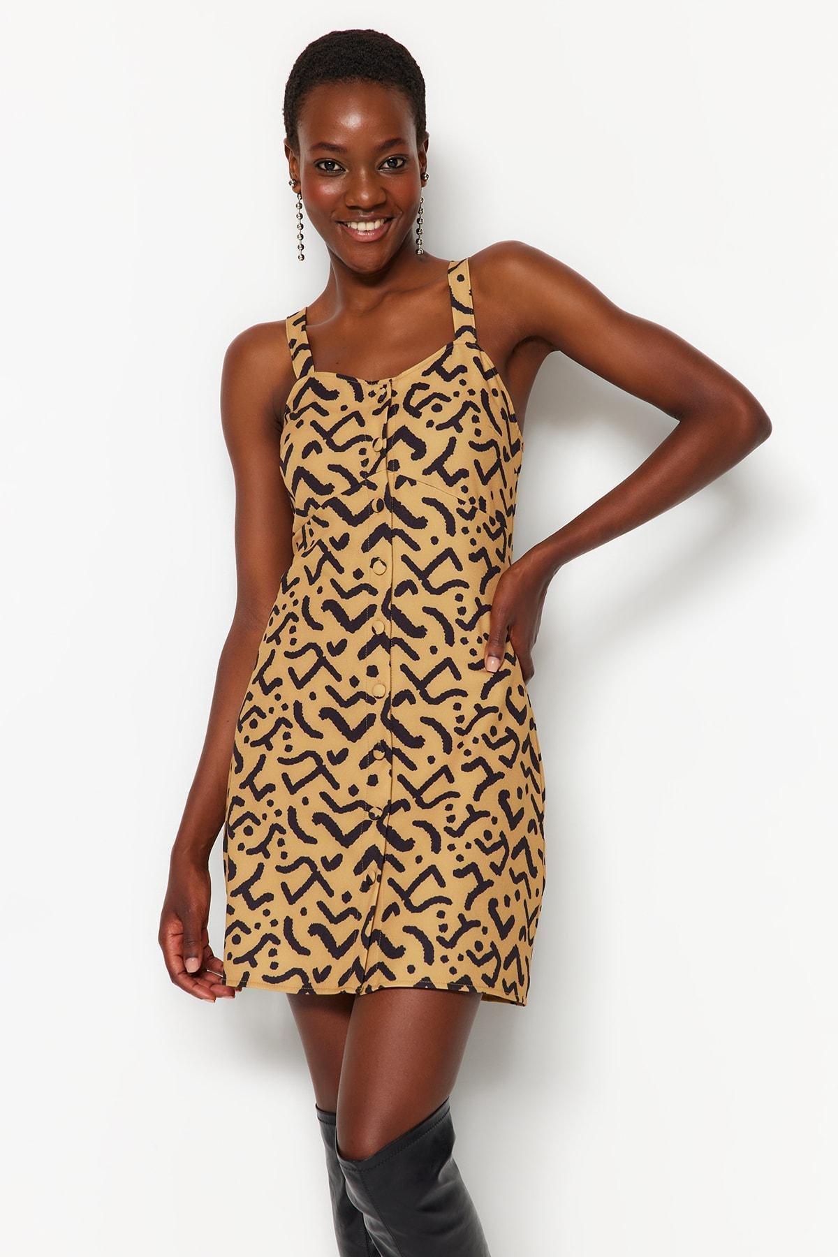 Brown Polka Dot Dress, , large image number 2