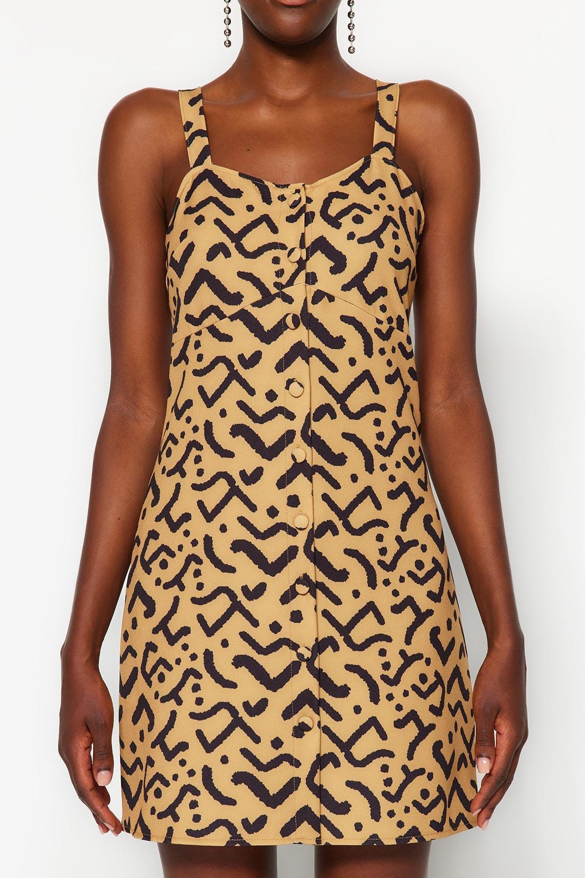 Brown Polka Dot Dress, , large image number 5