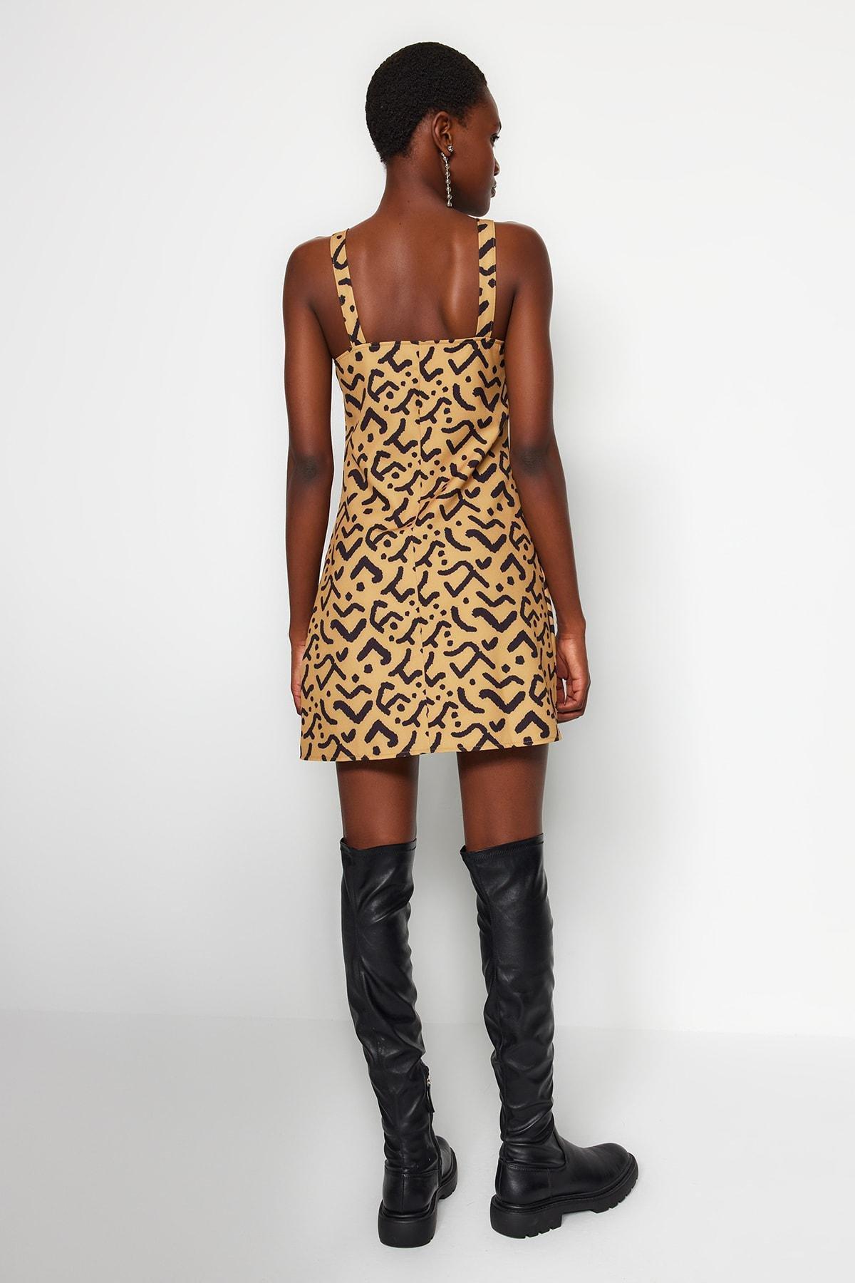Brown Polka Dot Dress, , large image number 6