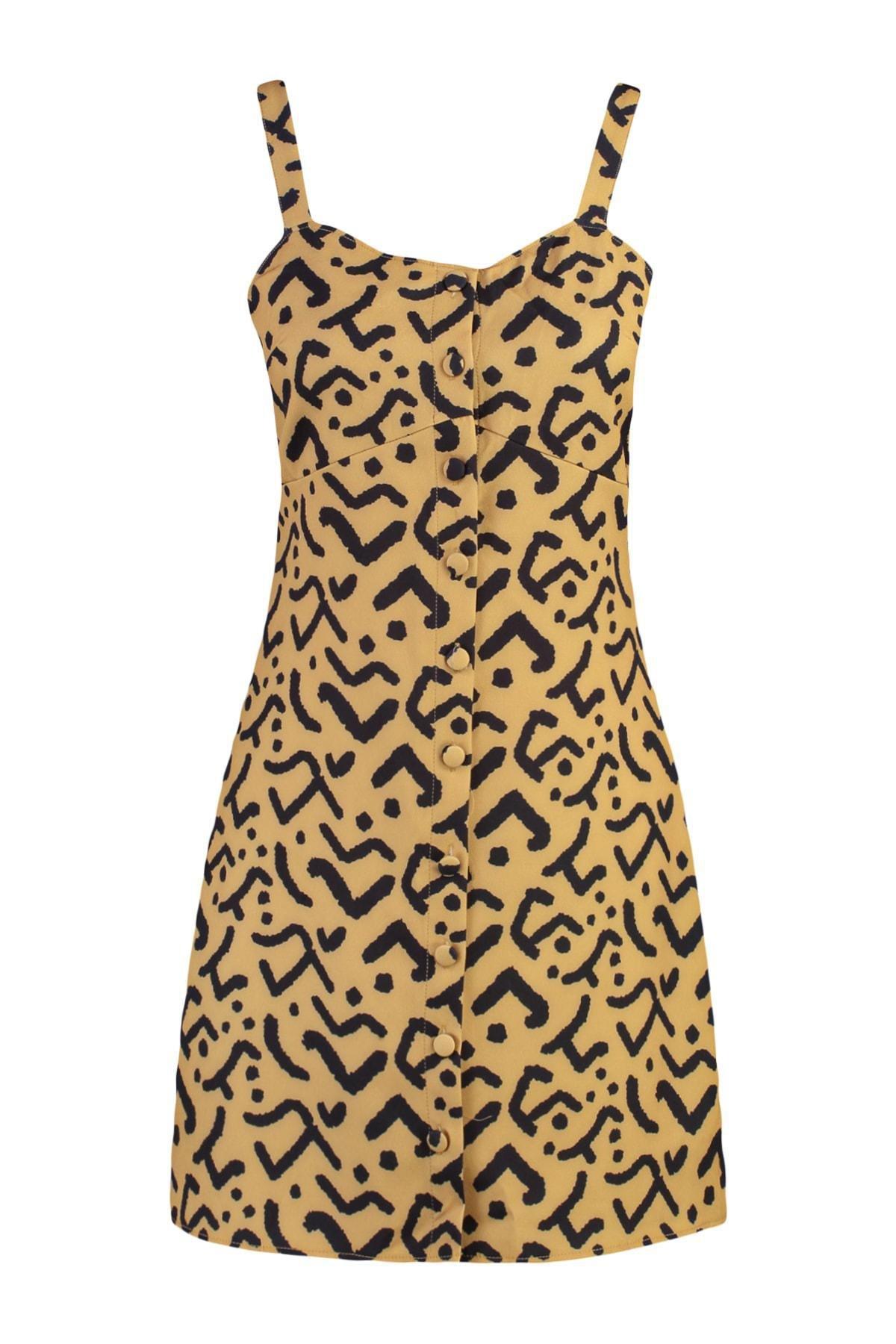 Brown Polka Dot Dress, , large image number 8