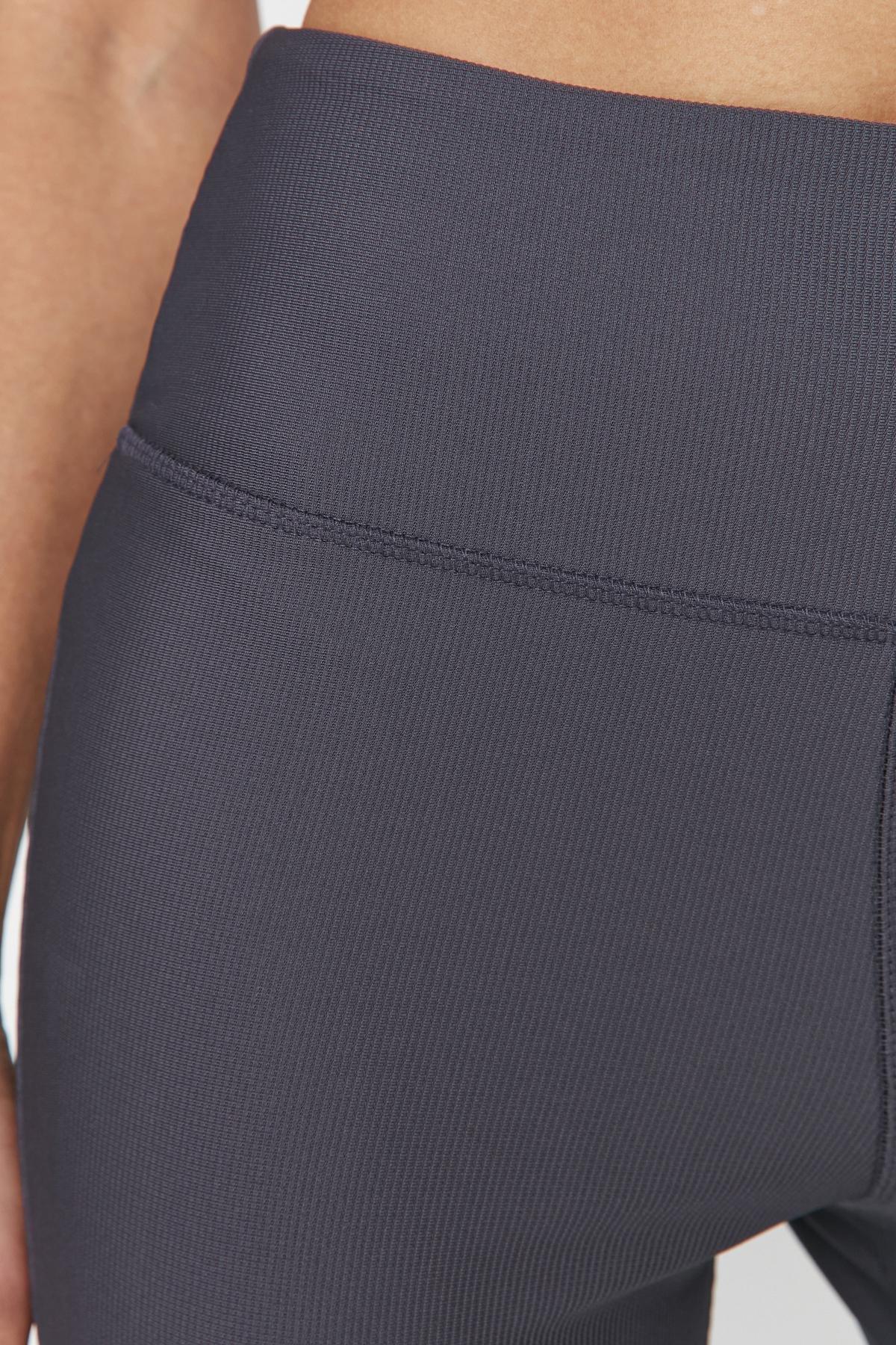 Gray High Waist Leggings, , large image number 6