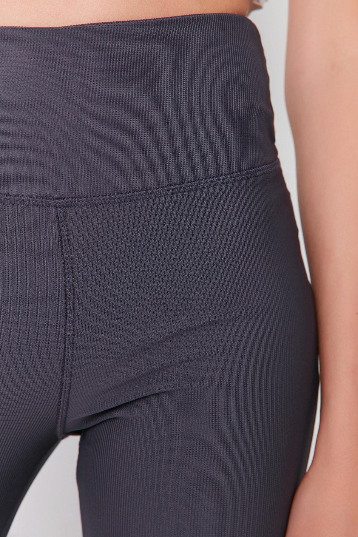 Gray High Waist Leggings, , large image number 10