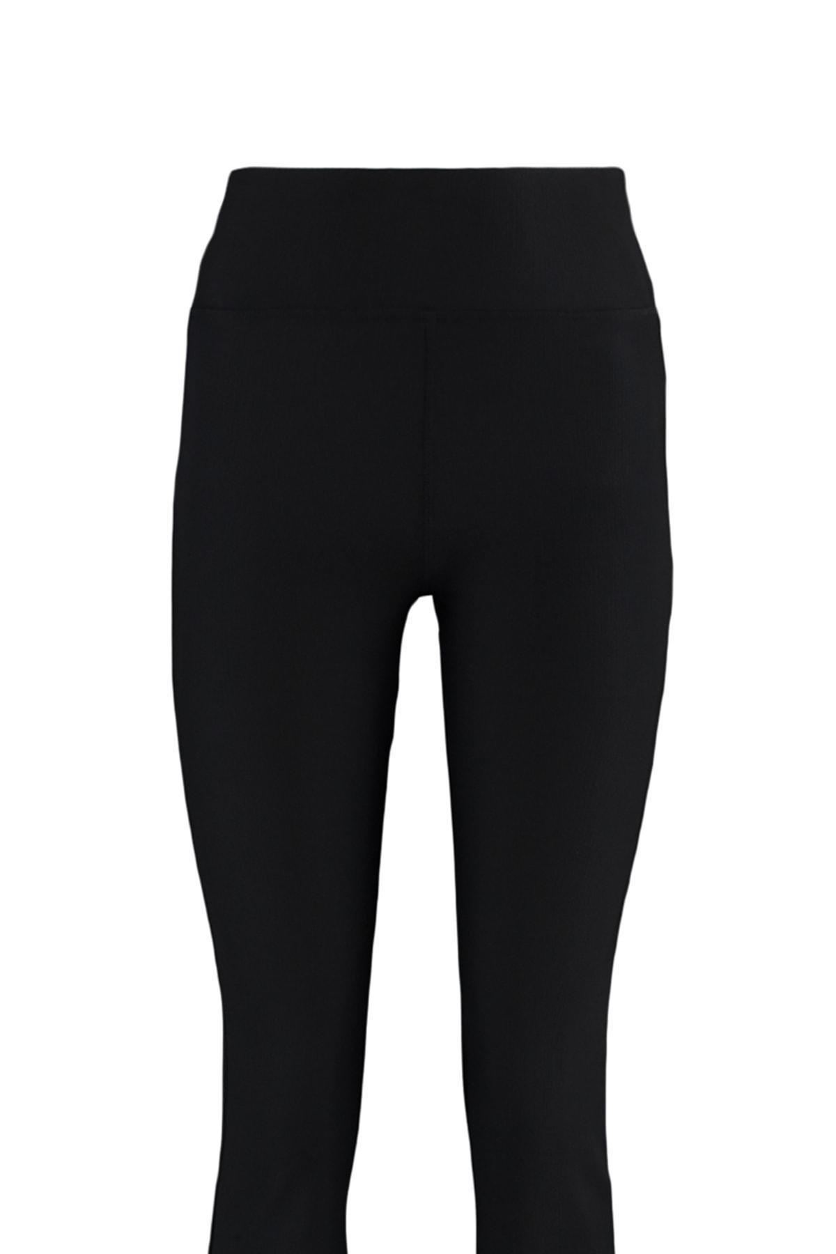 Black High Waist Leggings, , large image number 6