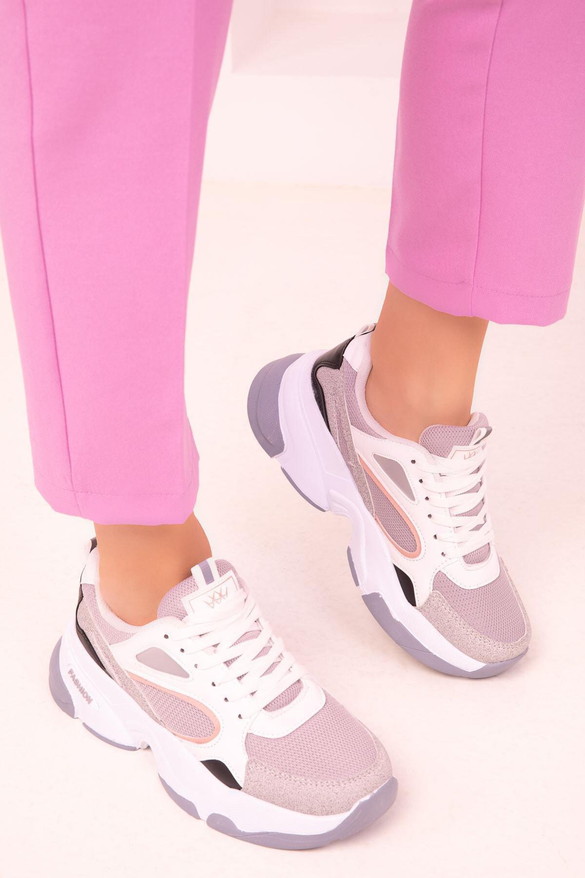 White Lace-Up Sneakers, C101_2791, large image number 2