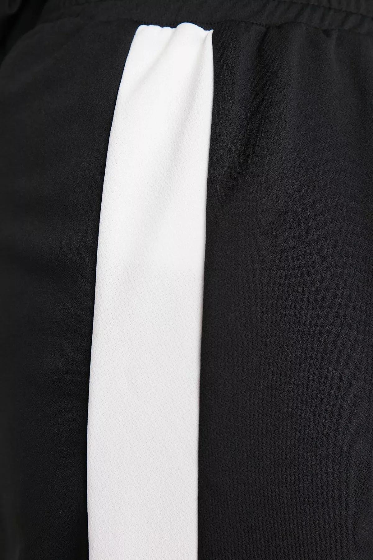 Black Relaxed Plus Size Pants, Black, large image number 3