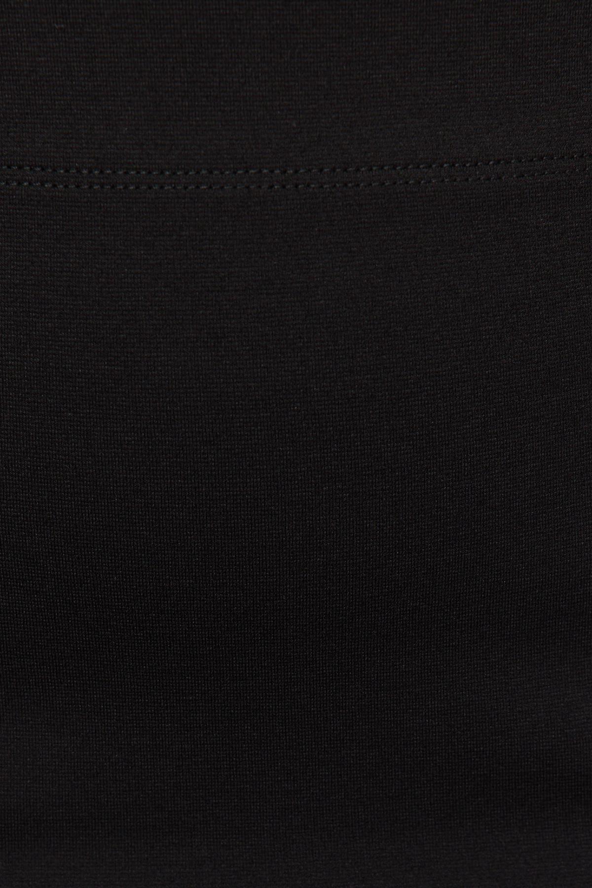 Black Slim Mini Plus Size Skirt, , large image number 10