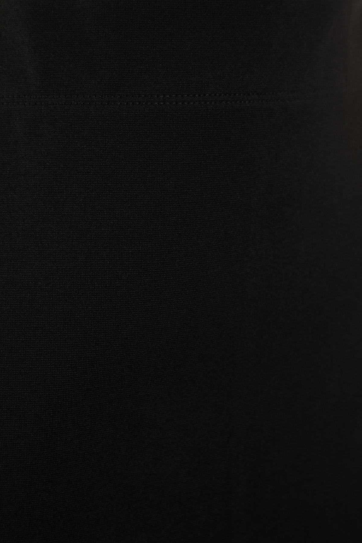 Black Slim Mini Plus Size Skirt, , large image number 13