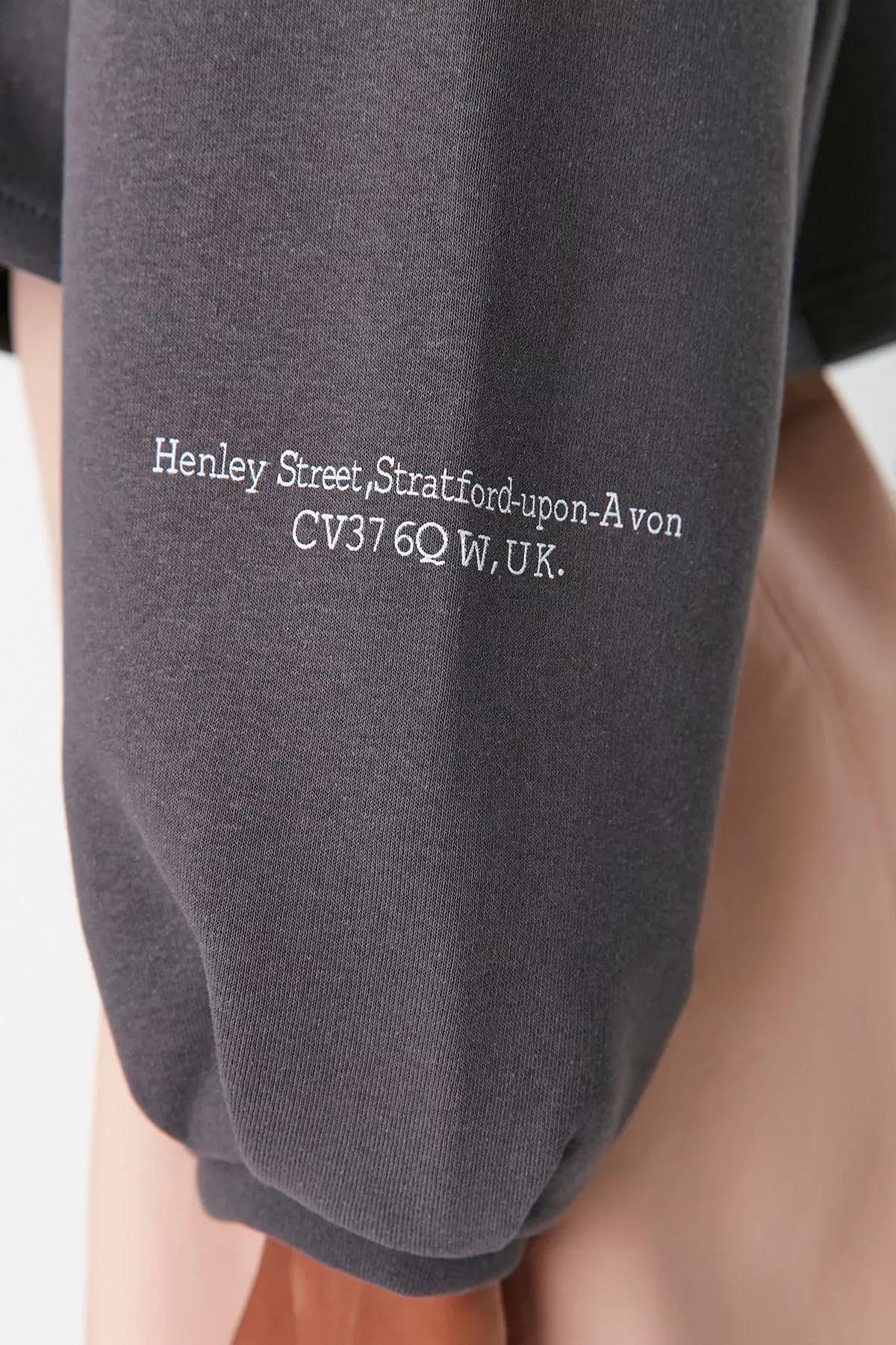 Black Oversize Sweatshirt, Black, large image number 2