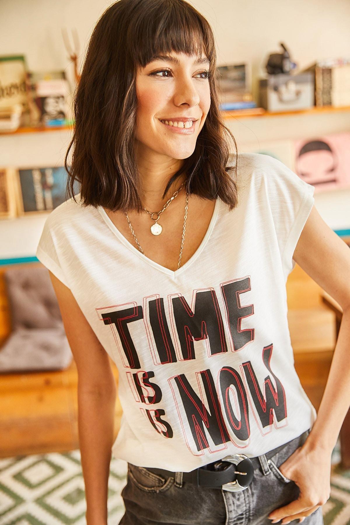 Cream Regular T-Shirt, , large image number 0
