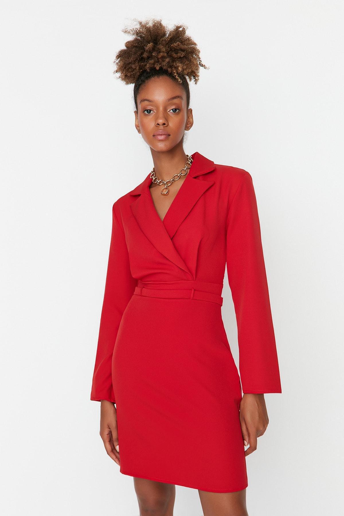 Red Bodycon Mini Dress, , large image number 0
