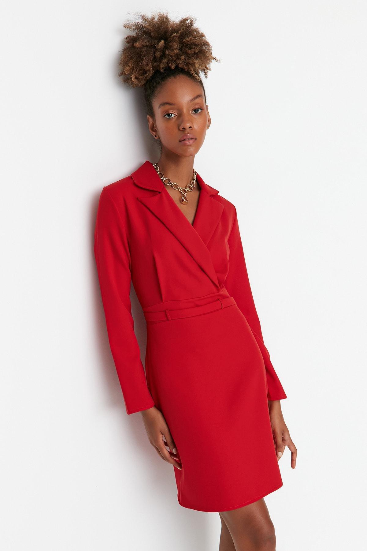 Red Bodycon Mini Dress, , large image number 1