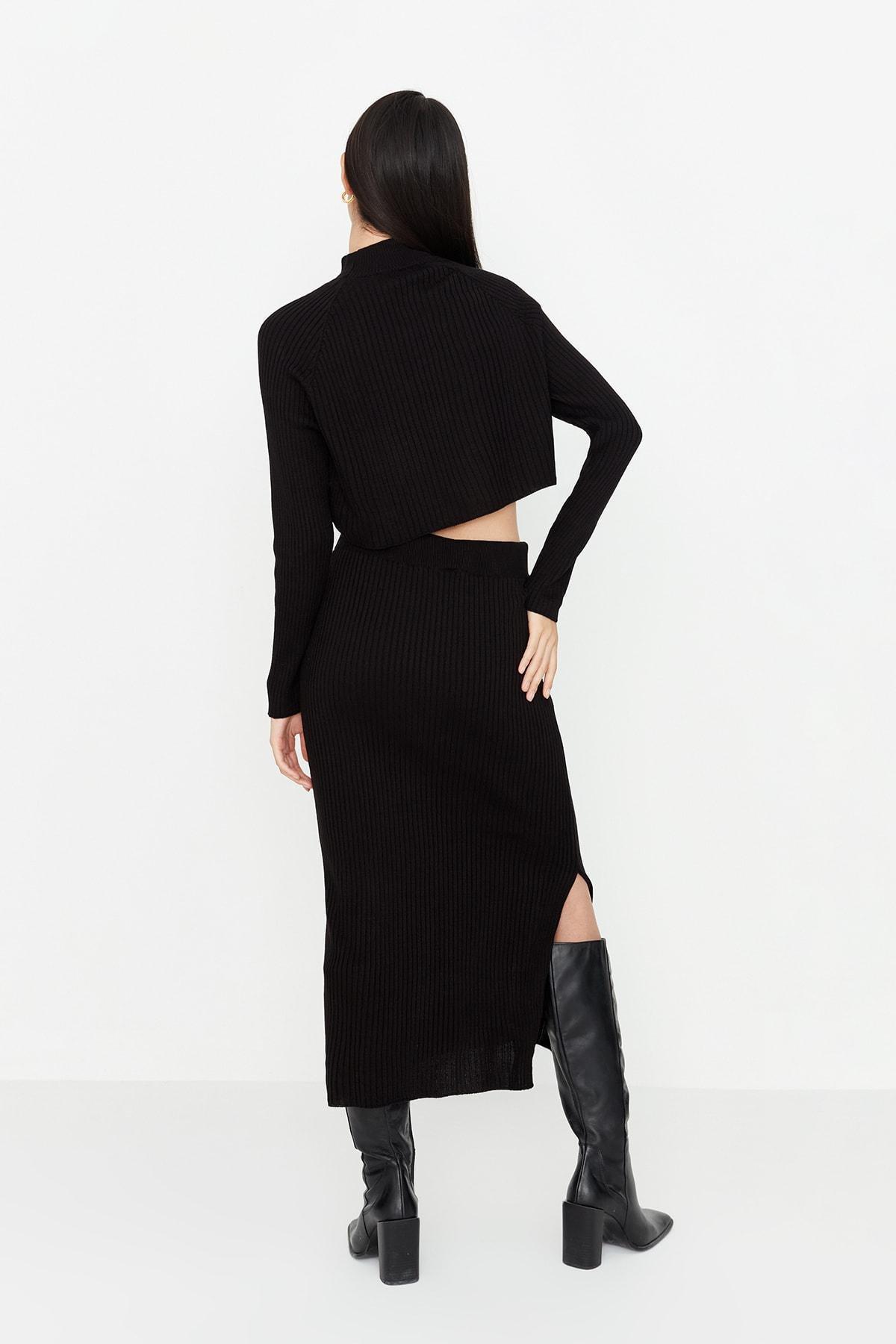 Black Fitted Co-Ord Set, , large image number 4