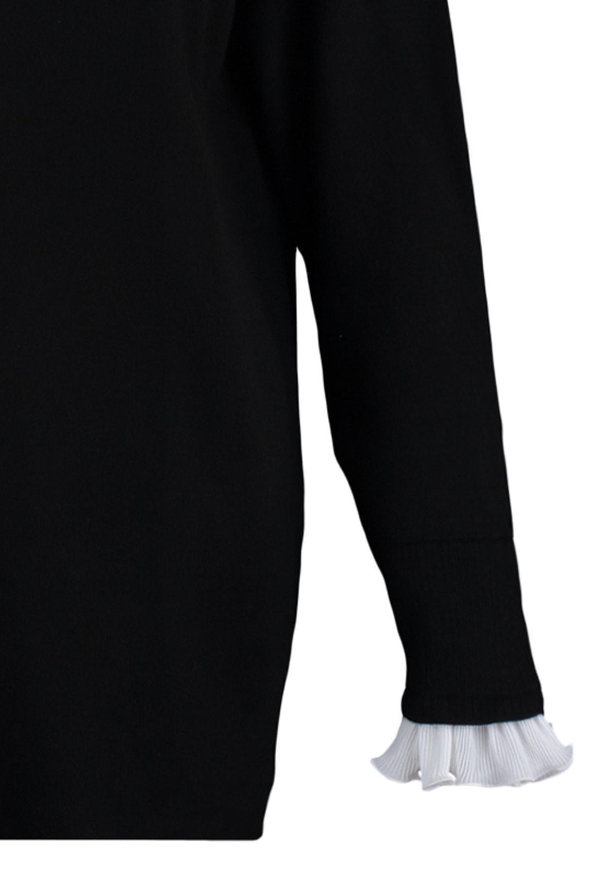 Trendyol - Black Oversize High Neck Sweater