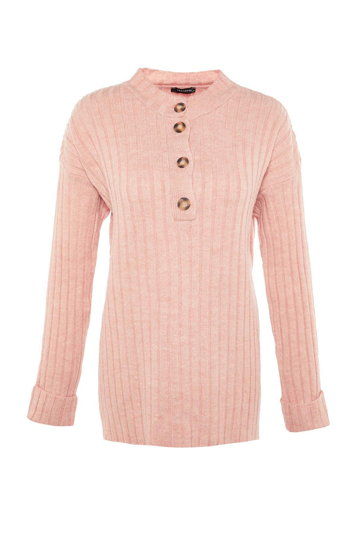 Pink Relaxed Sweater, , large image number 4