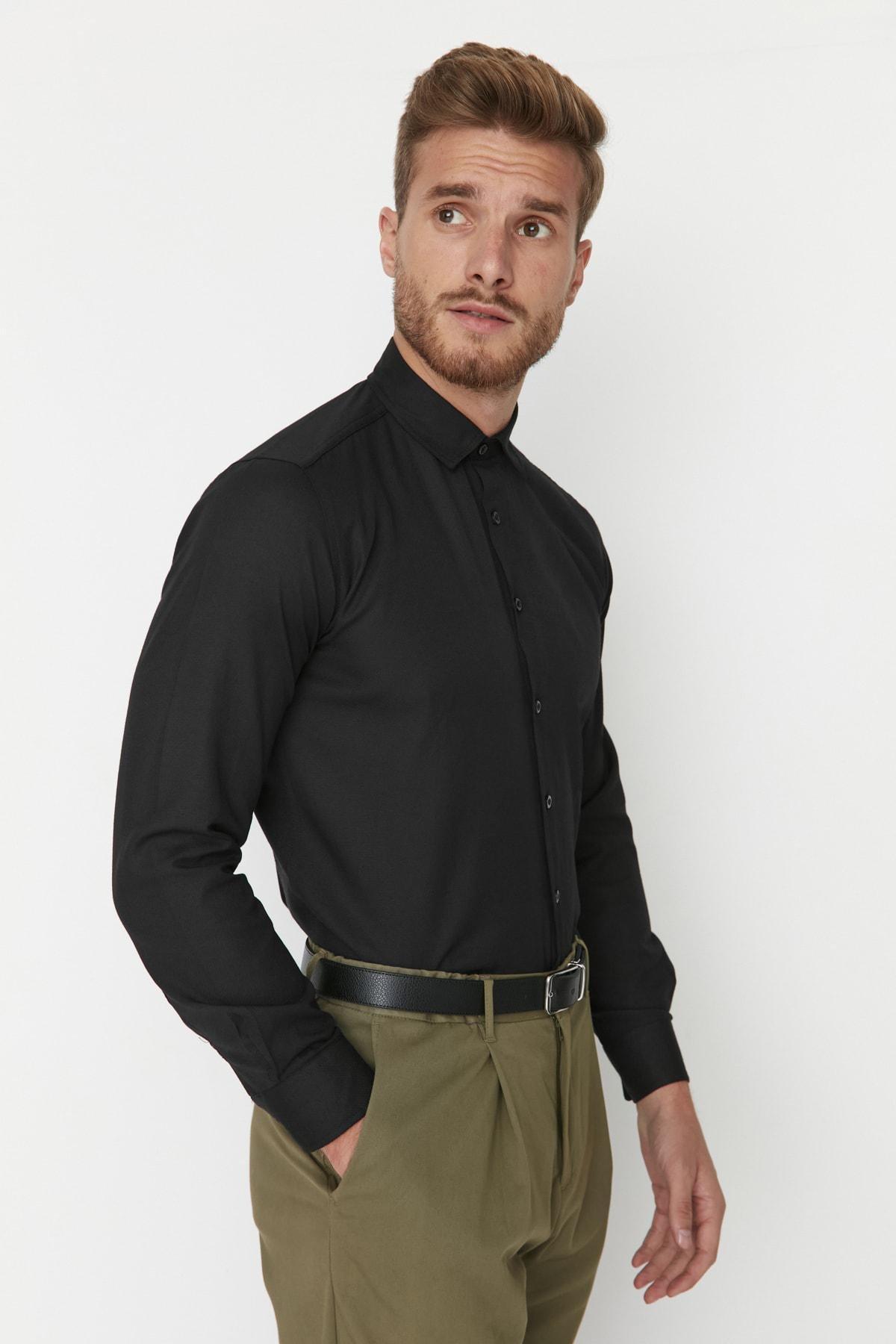Black Collar Shirt, , large image number 3