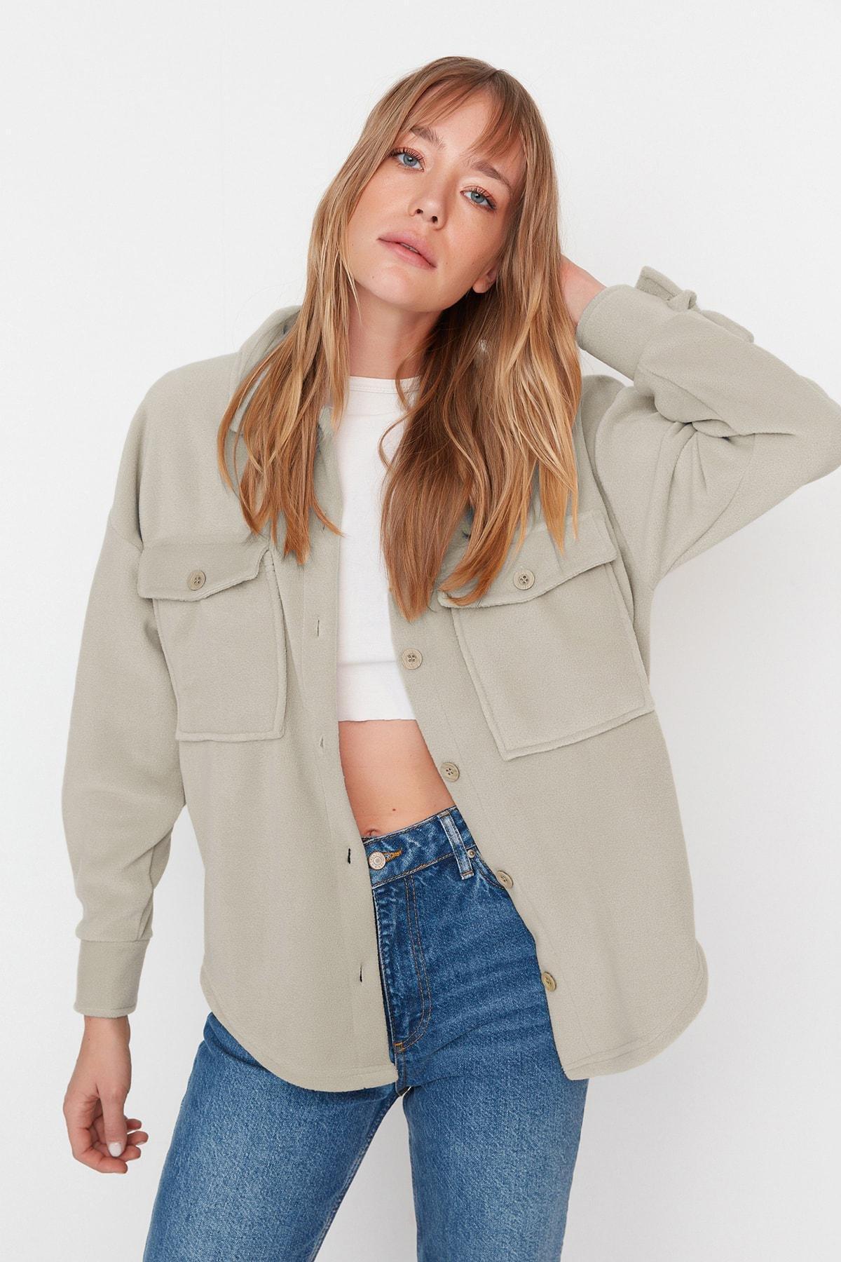 Beige Oversize Jacket, , large image number 0
