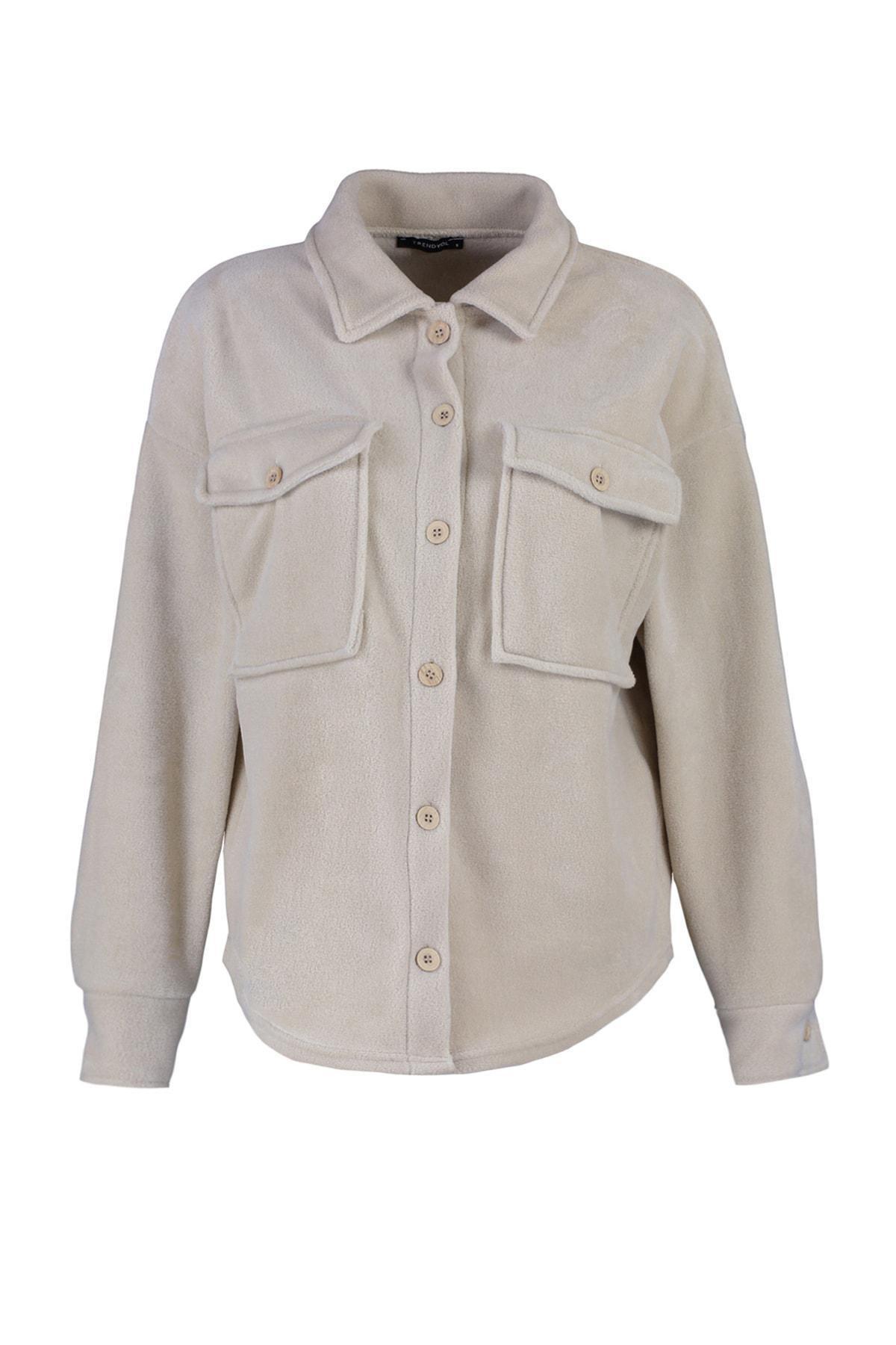 Beige Oversize Jacket, , large image number 5