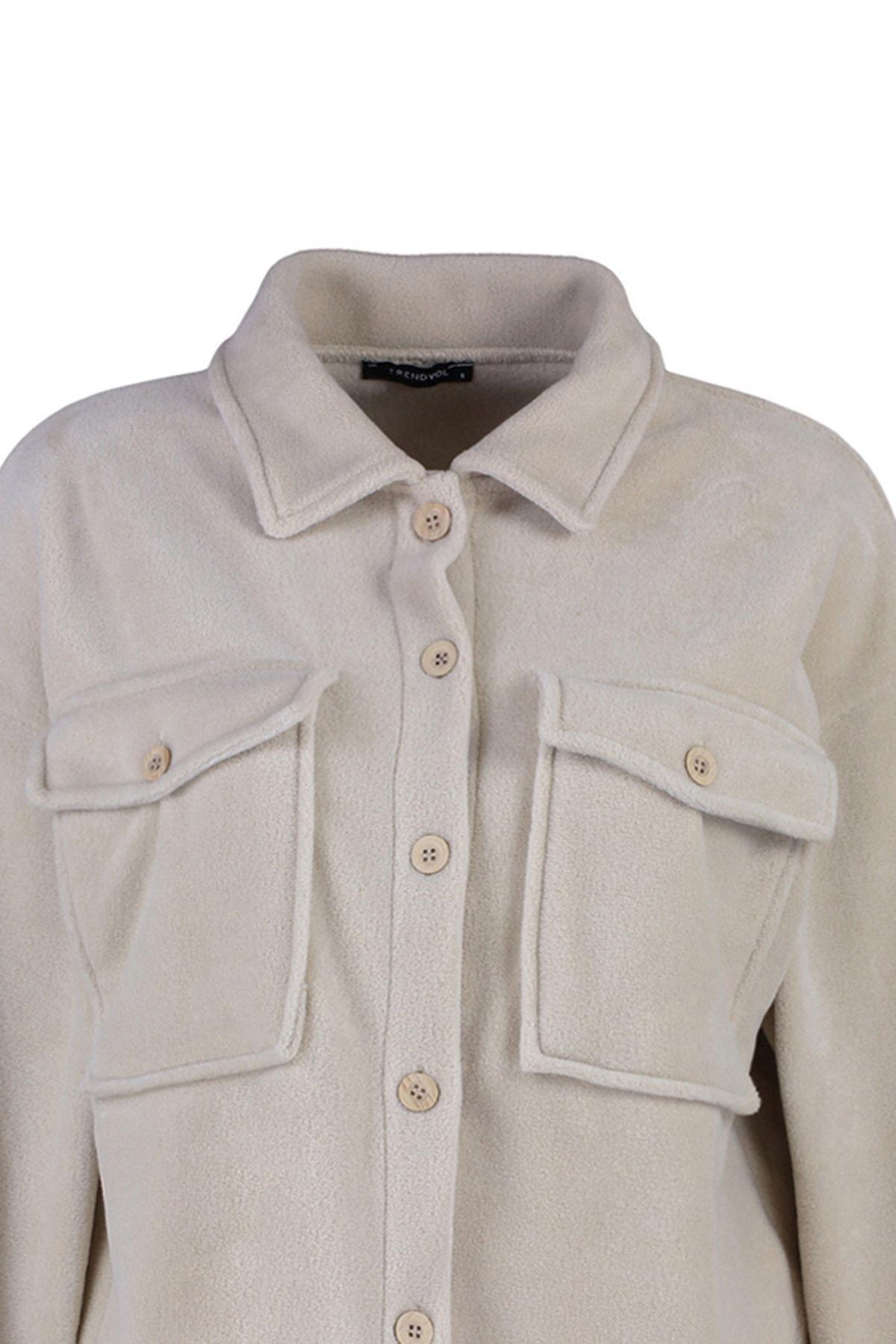 Beige Oversize Jacket, , large image number 6