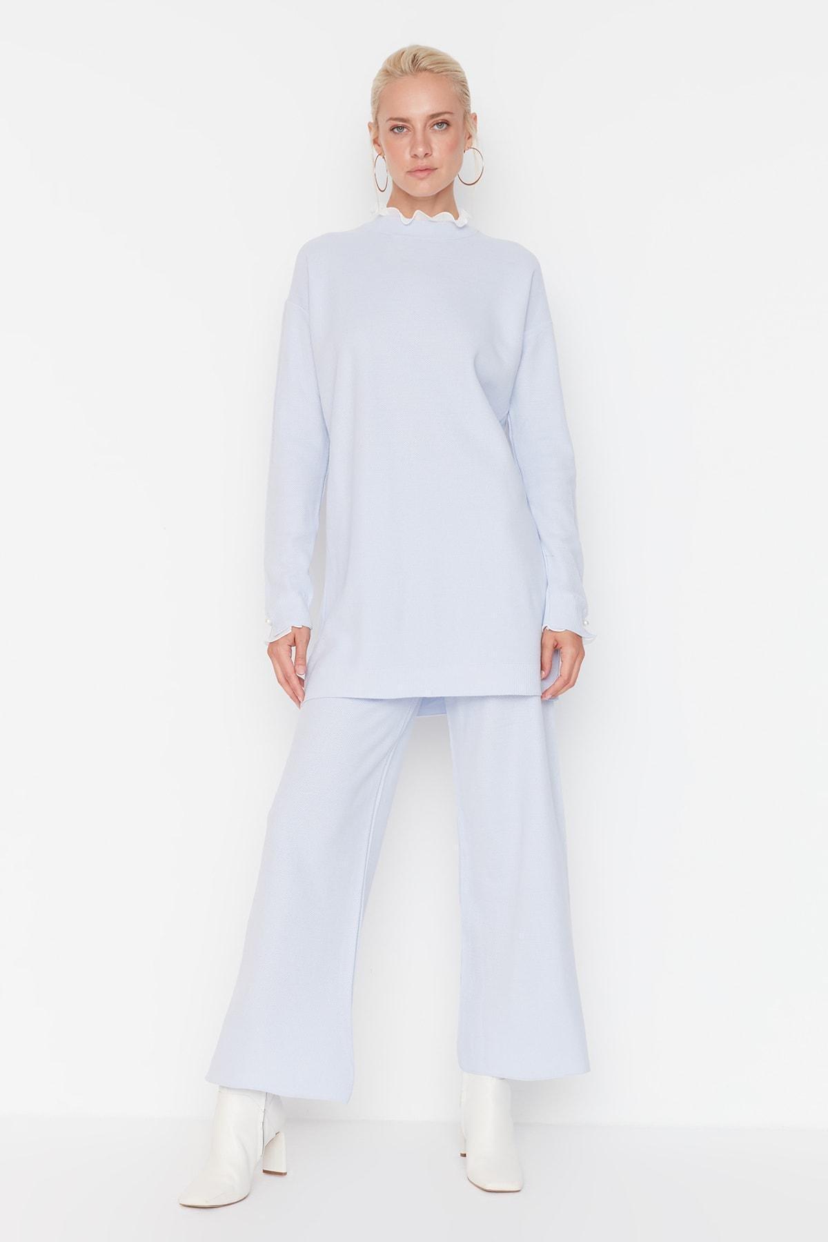 Purple Standing Collar Long Co-Ord Set, , large image number 1