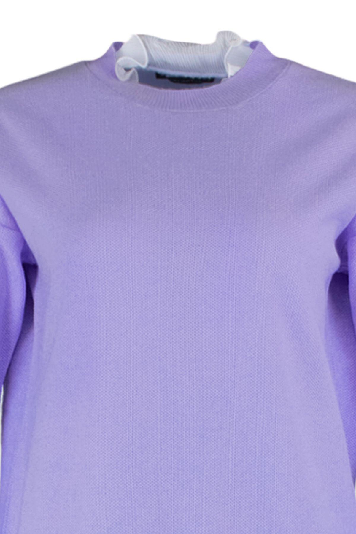Purple Standing Collar Long Co-Ord Set, , large image number 5