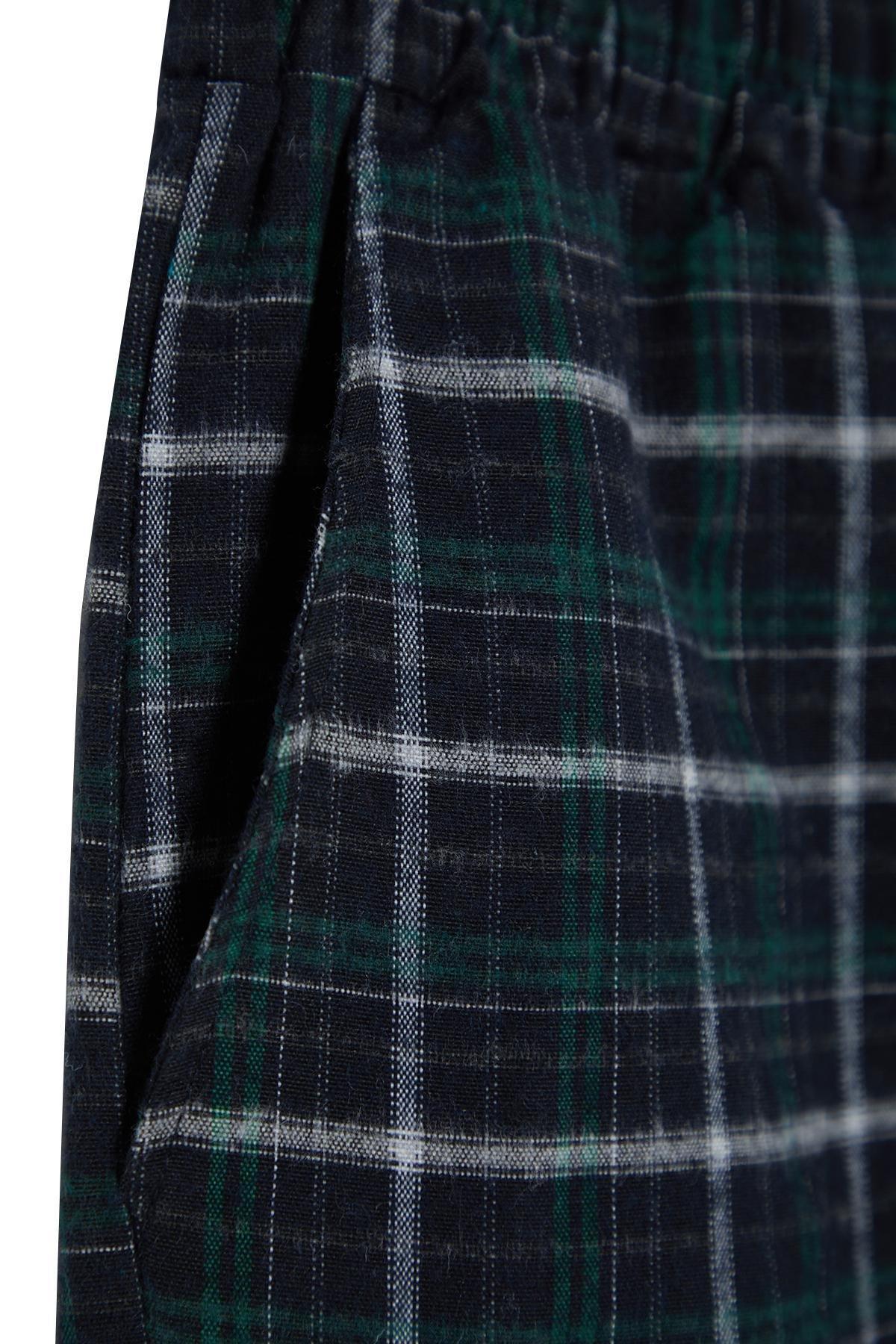 Navy Plaid Unisex Pajama Bottoms, , large image number 6