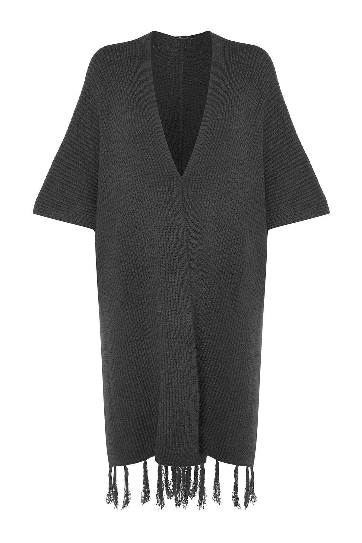 Gray Regular Cardigan, , large image number 5