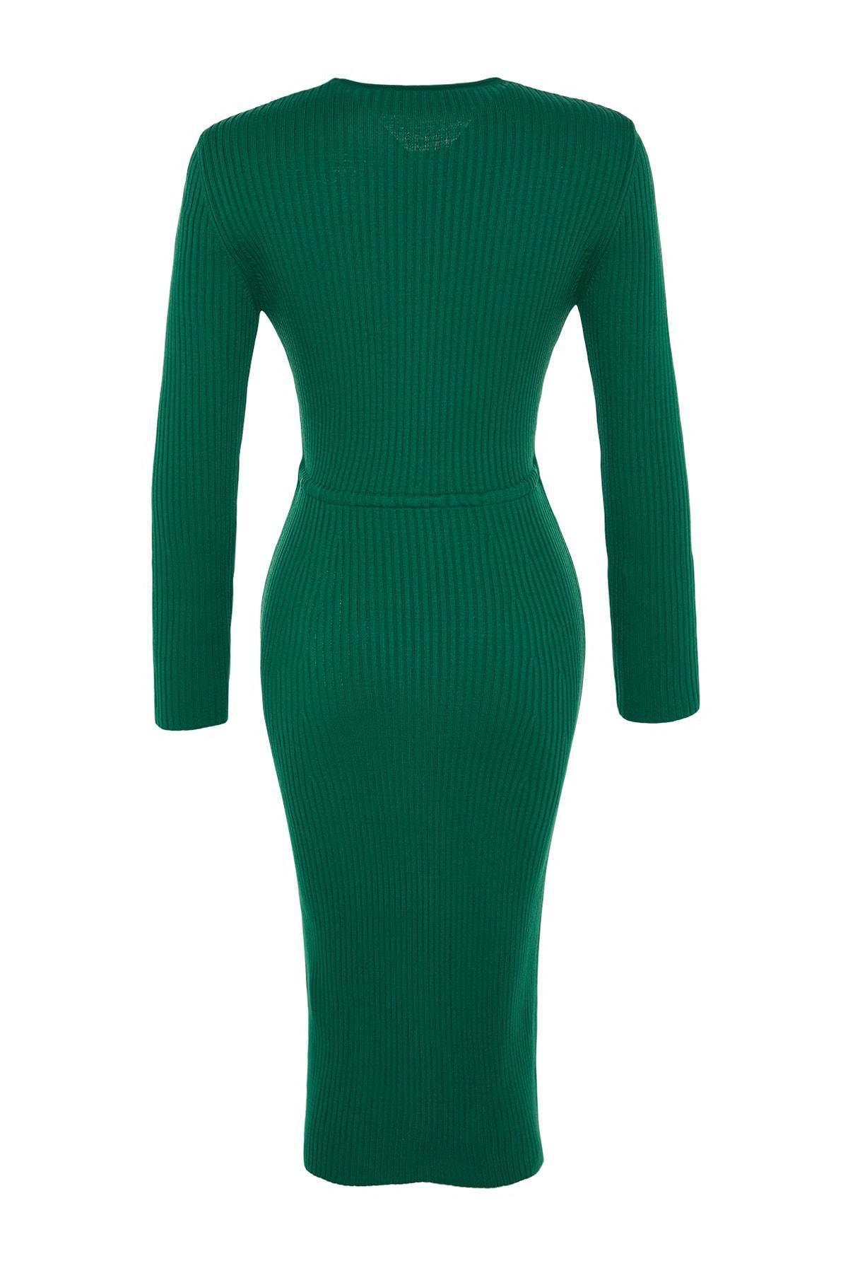Green Bodycon Dress, Green, large image number 6
