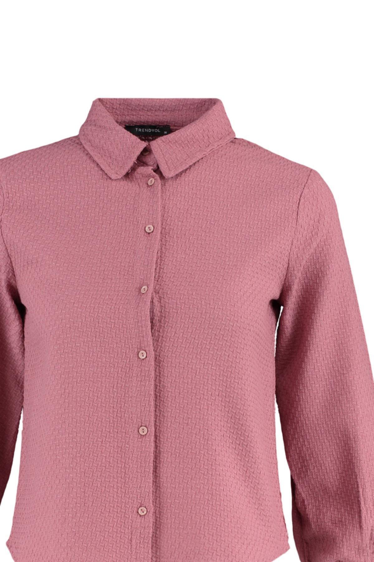 Trendyol - Pink Oversize Shirt