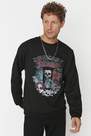 Trendyol - Black Oversize Retro Sweatshirt