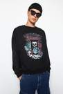 Trendyol - Black Oversize Retro Sweatshirt