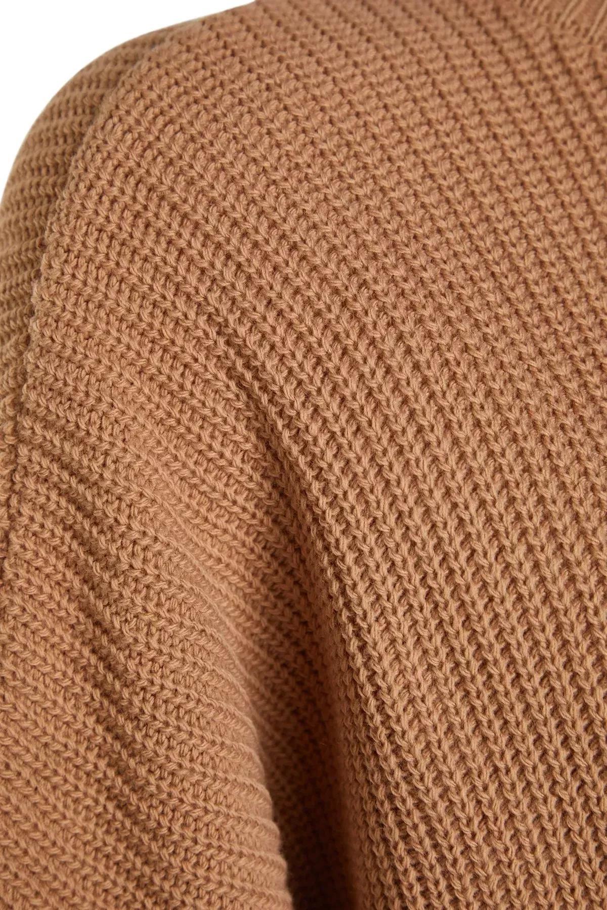 Grey Wide Fit Basic Sweater, Beige, large image number 7